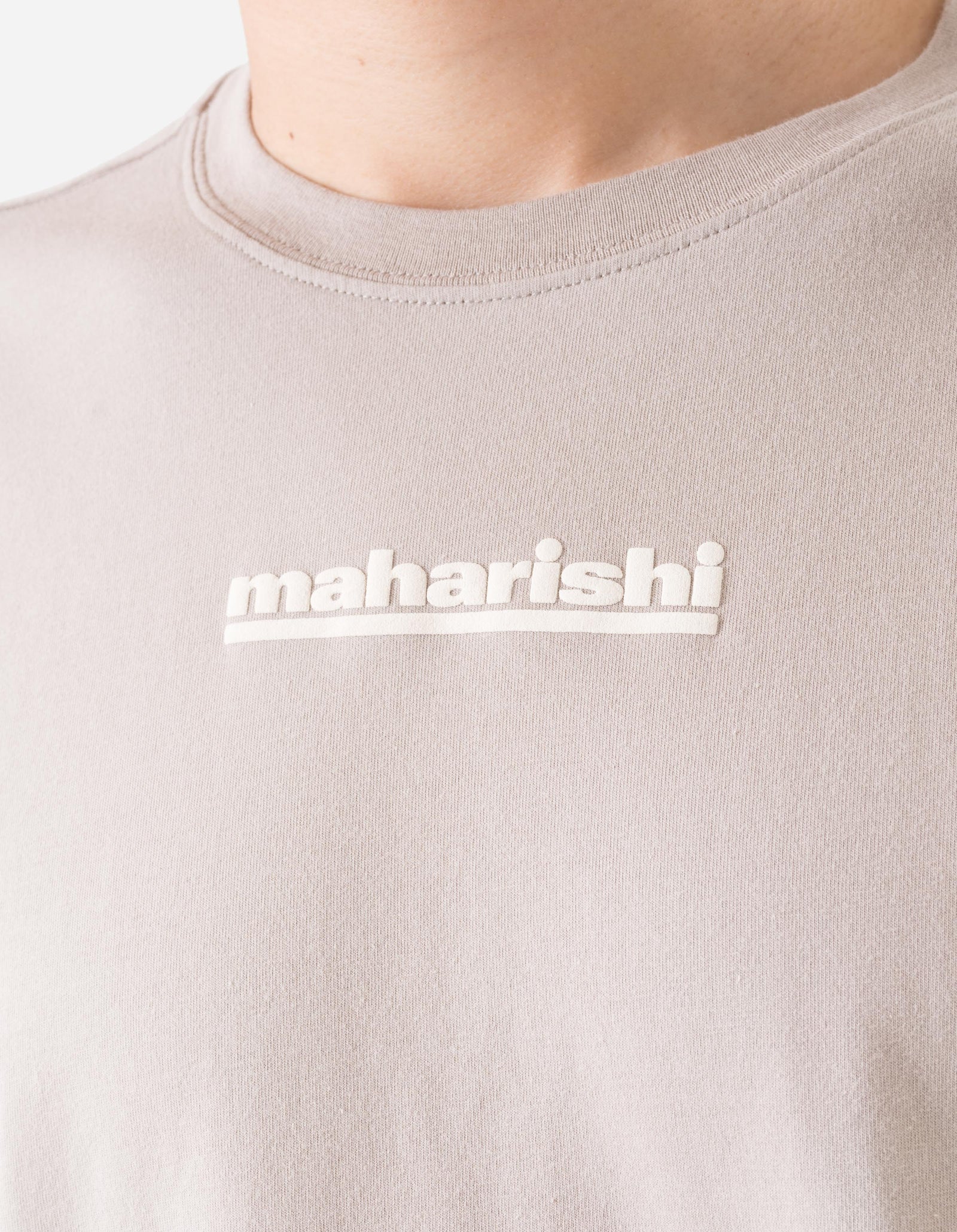 1582 Maha-Paizhi Sashiko S/S T-Shirt Taupe