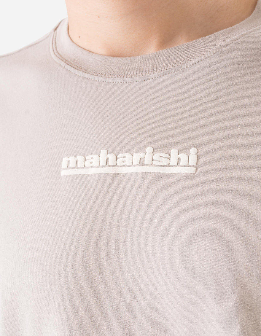 1582 Maha-Paizhi Sashiko S/S T-Shirt Taupe
