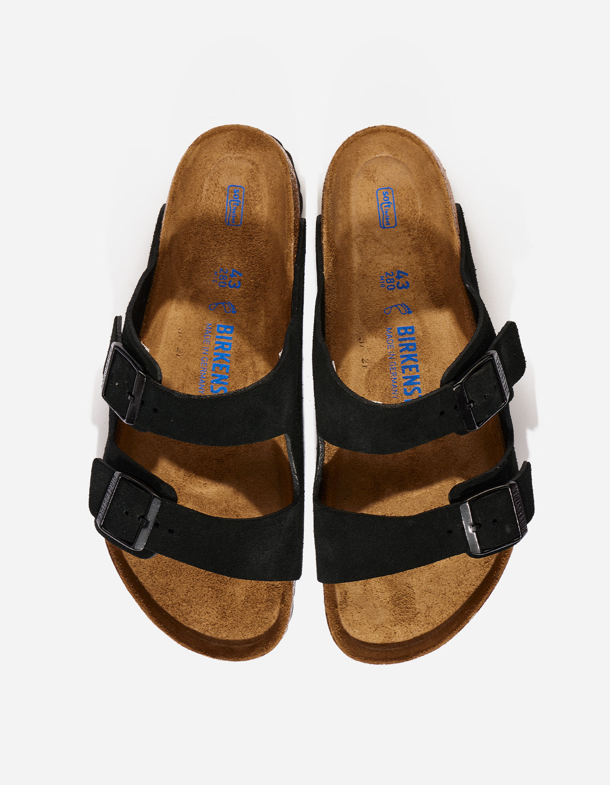 Black Suede Birkenstock Birkenstock Arizona Soft Black Mens