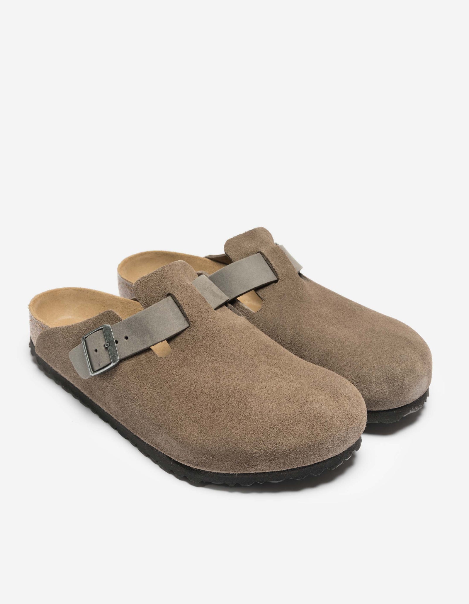 Birkenstock Boston BS Mixed Leather Concrete Gray