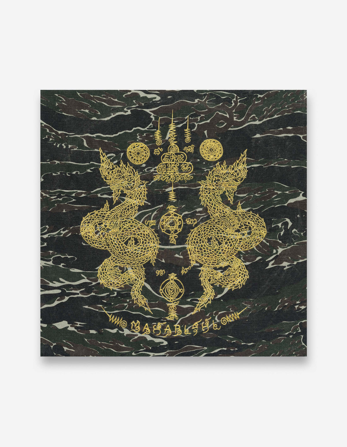 7717 Naga Embroidered Canvas Jungle