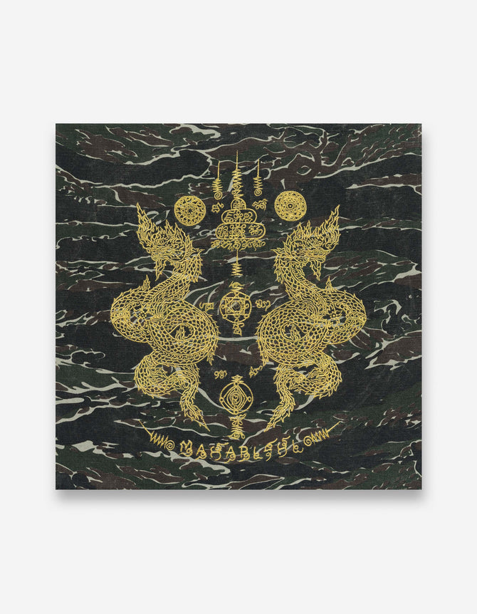 7717 Naga Embroidered Canvas Jungle