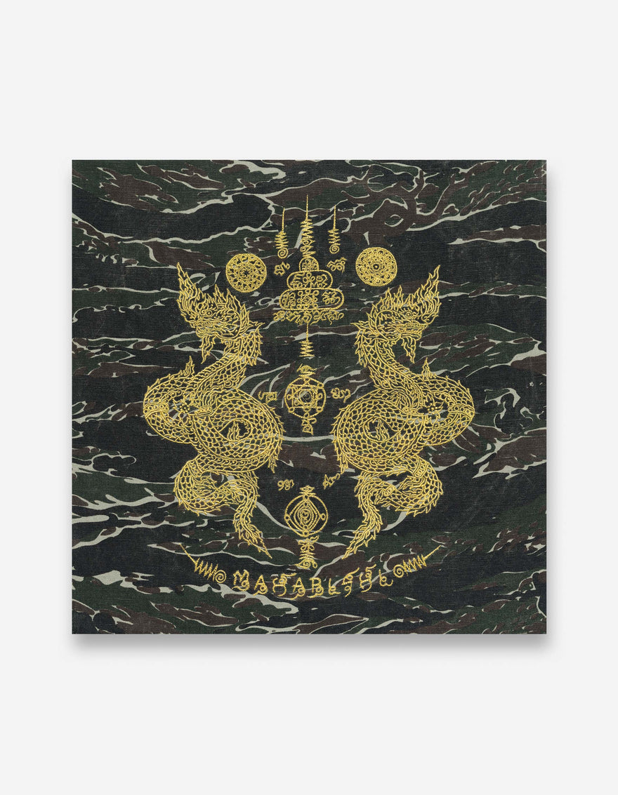 7717 Naga Embroidered Canvas Jungle