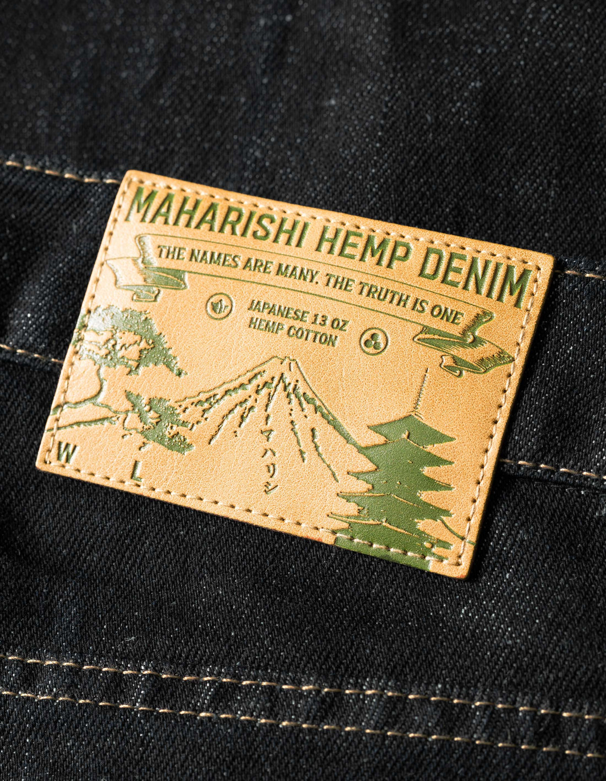 1484 Hemp Denim 7 Pocket Jeans Black