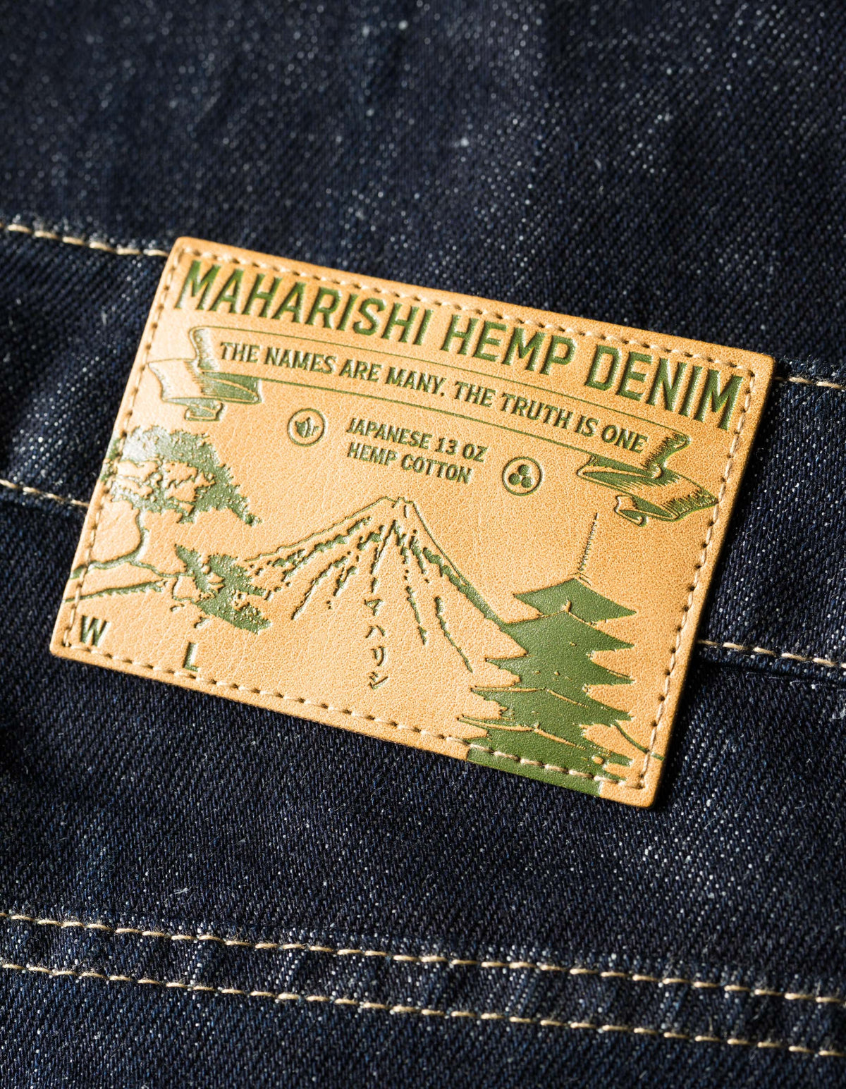 6060 Dragon Hemp Denim Jeans Indigo