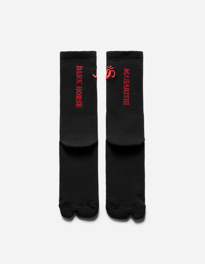 7462 Dark Horse Tabi Sport Sock Black