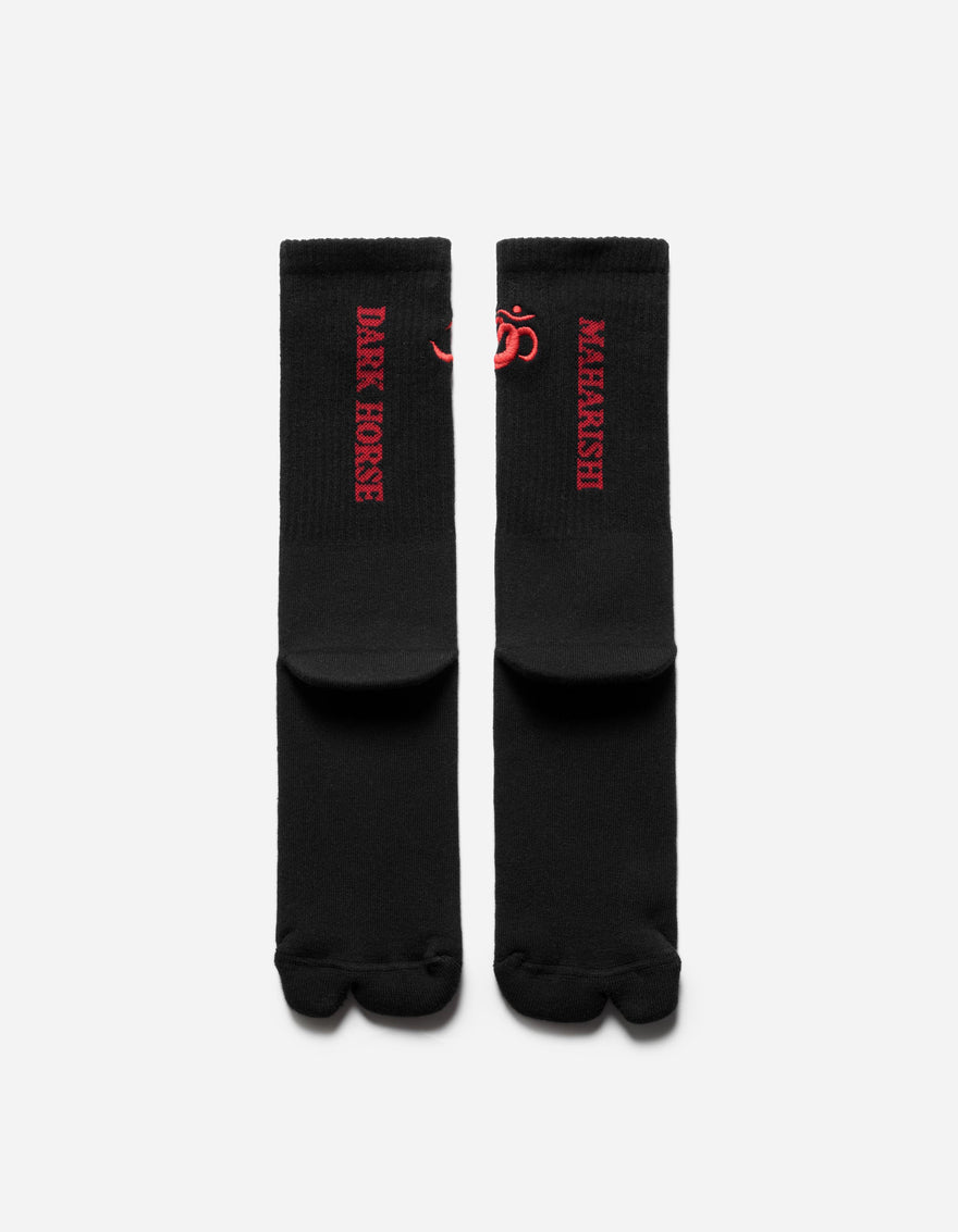 7462 Dark Horse Tabi Sport Sock Black
