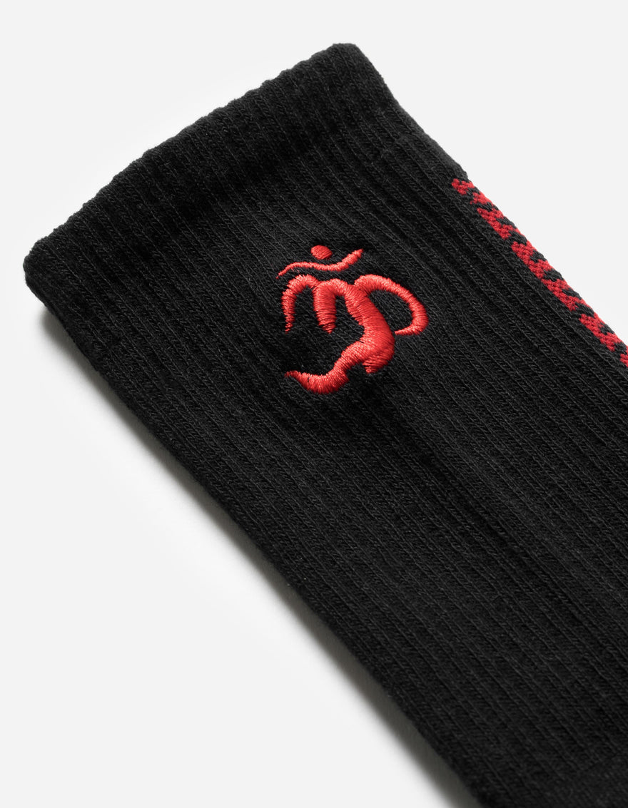 7462 Dark Horse Tabi Sport Sock Black