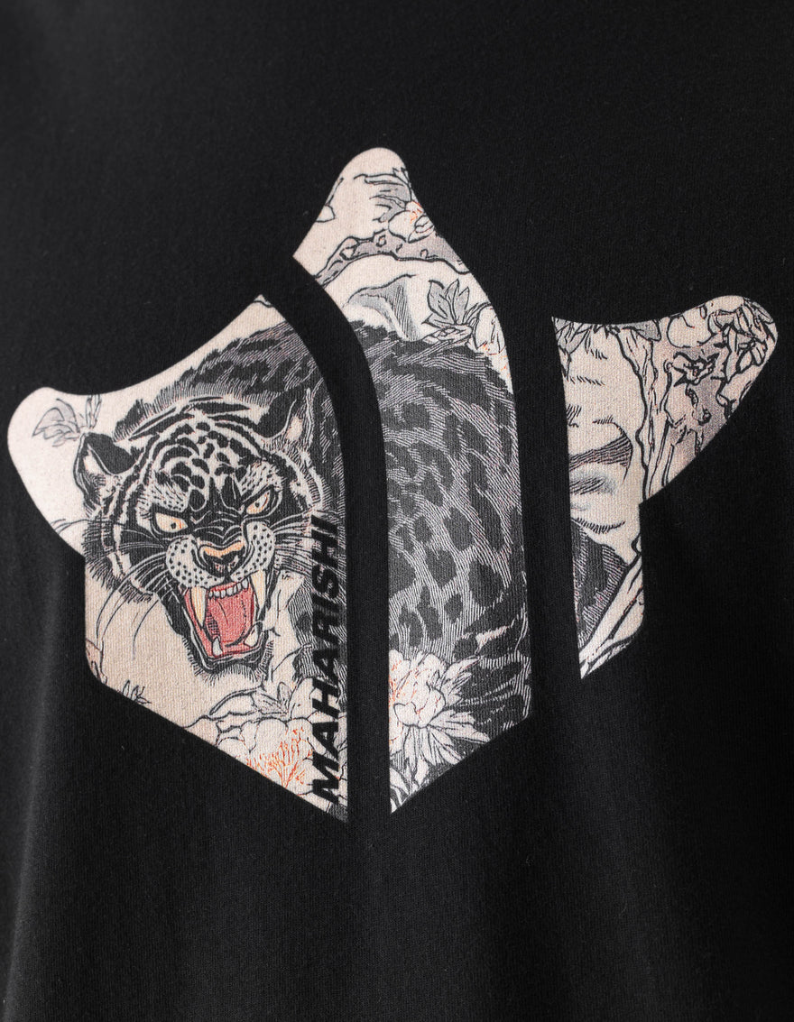 7358 Panther Temple L/S T-Shirt Black