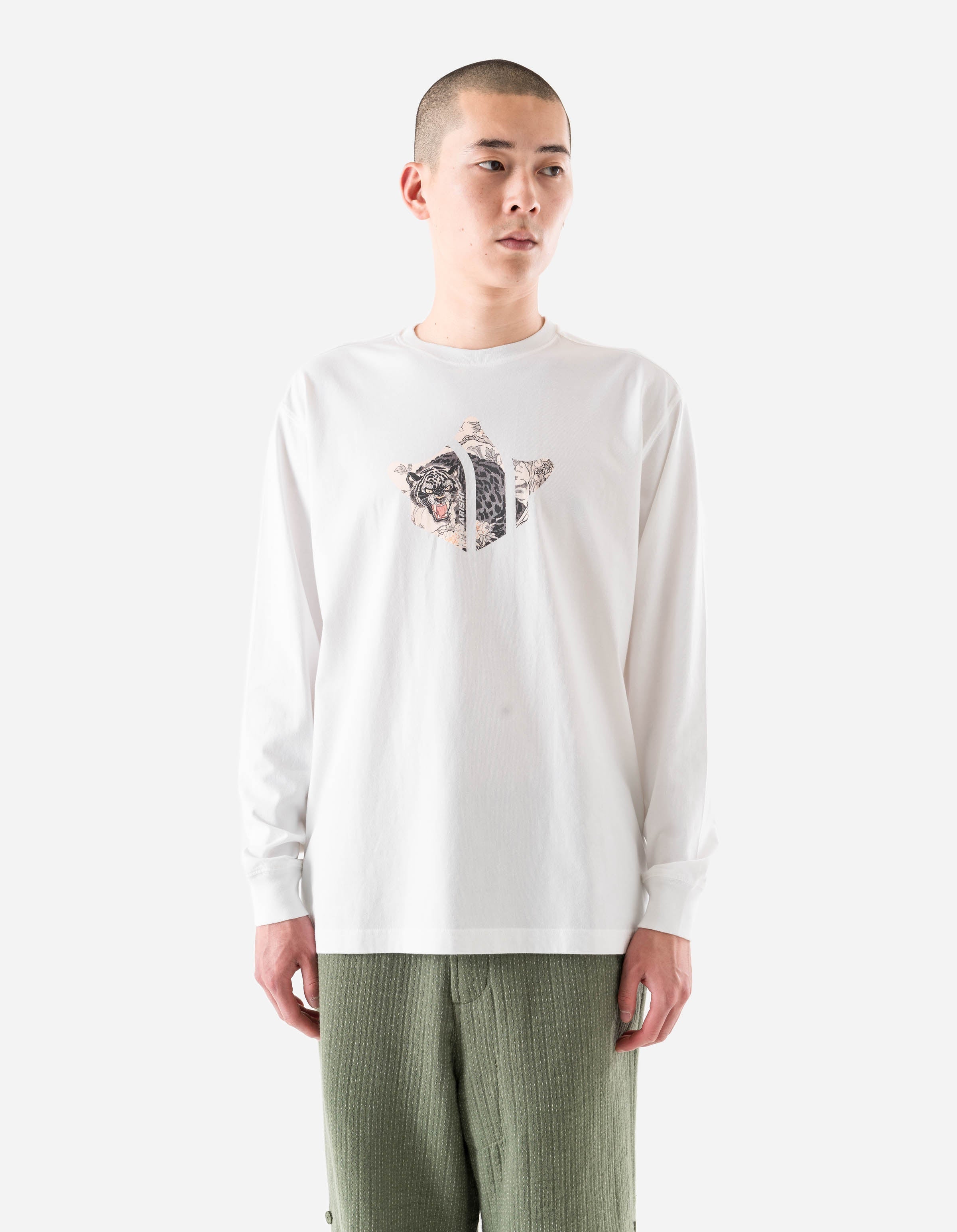 5245 Hemp Cross Oversized L/S T-Shirt White – Maharishi