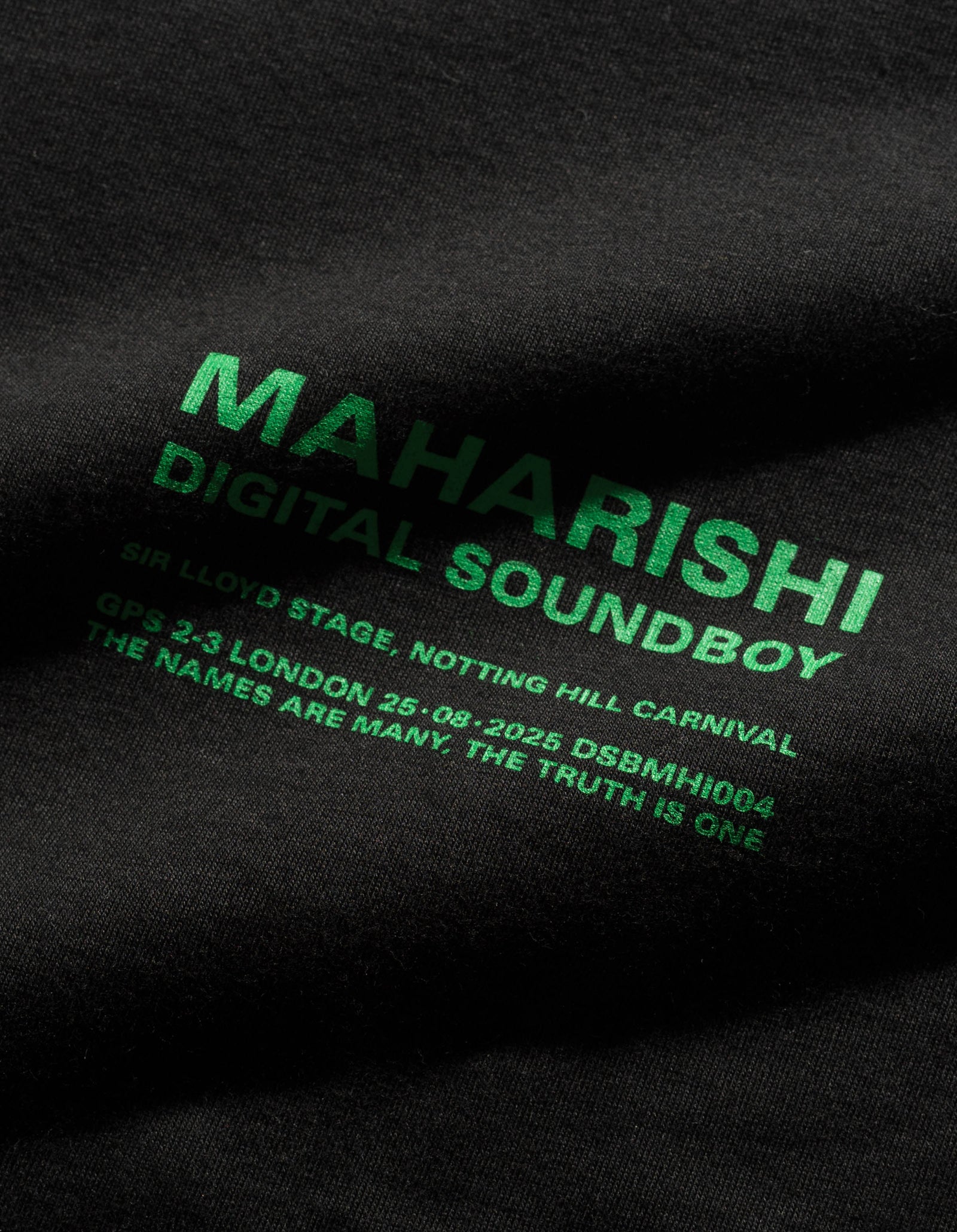 7414 Maharishi DSB004 S/S T-shirt Black/Green
