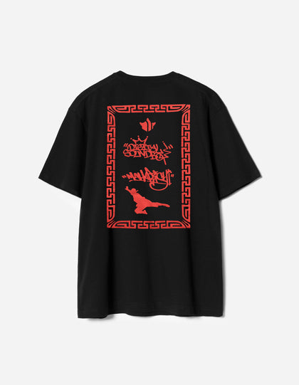 7414 Maharishi DSB004 S/S T-shirt Black/Red