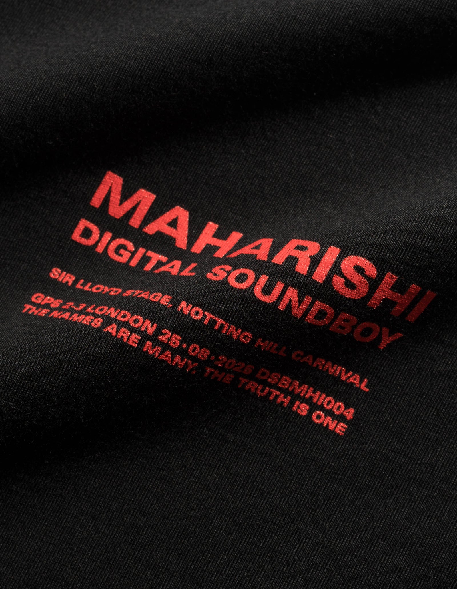 7414 Maharishi DSB004 S/S T-shirt Black/Red