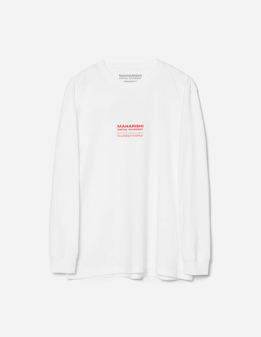 7413 Maharishi DSB004 L/S T-shirt White