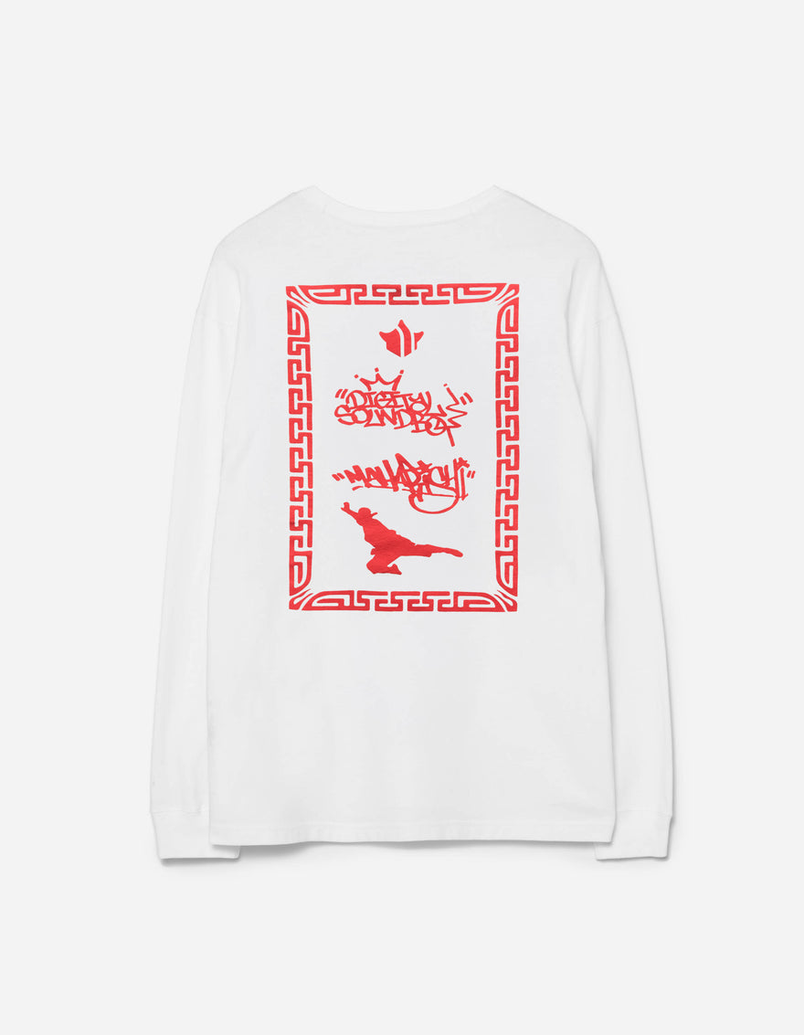 7413 Maharishi DSB004 L/S T-shirt White