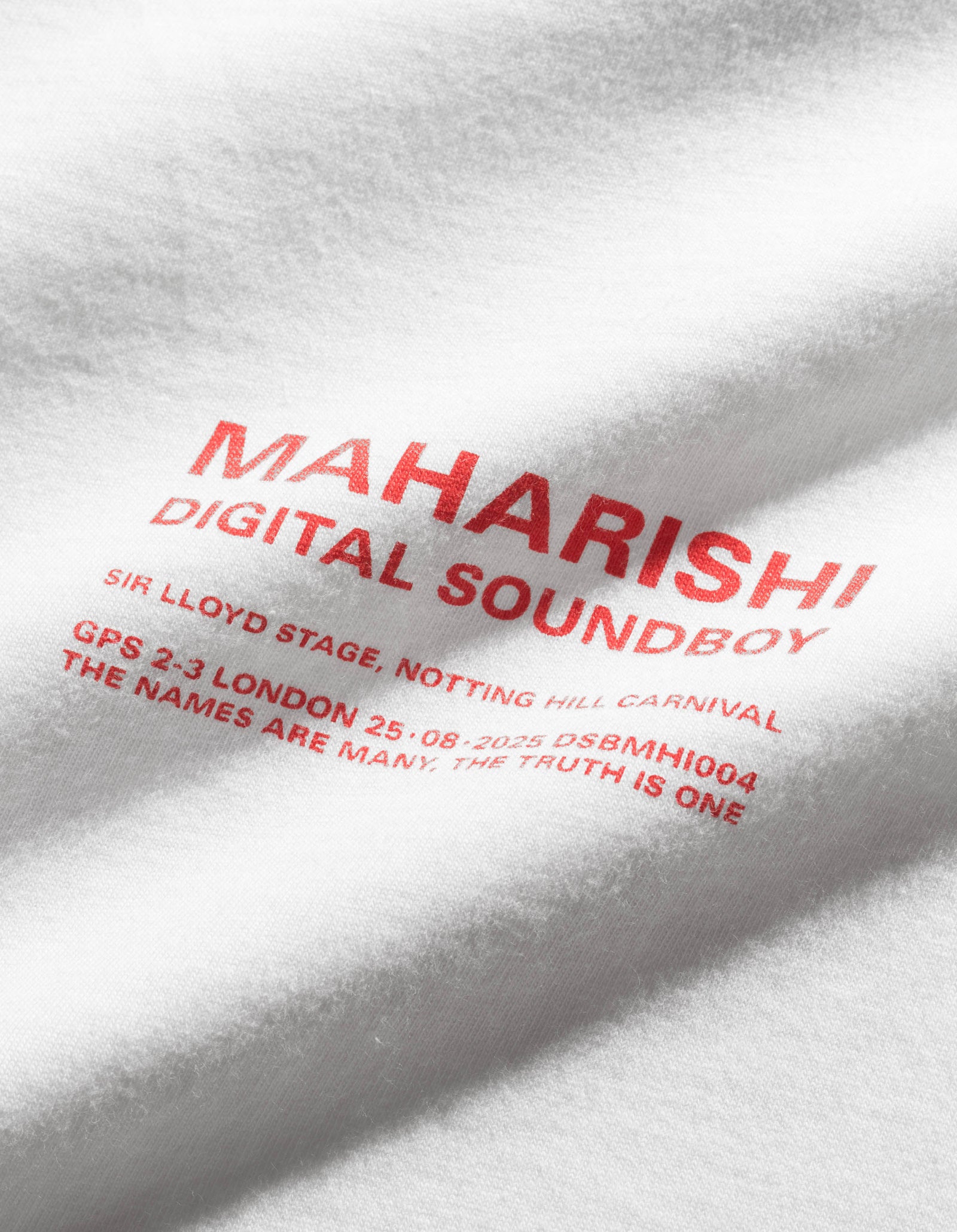 7413 Maharishi DSB004 L/S T-shirt White