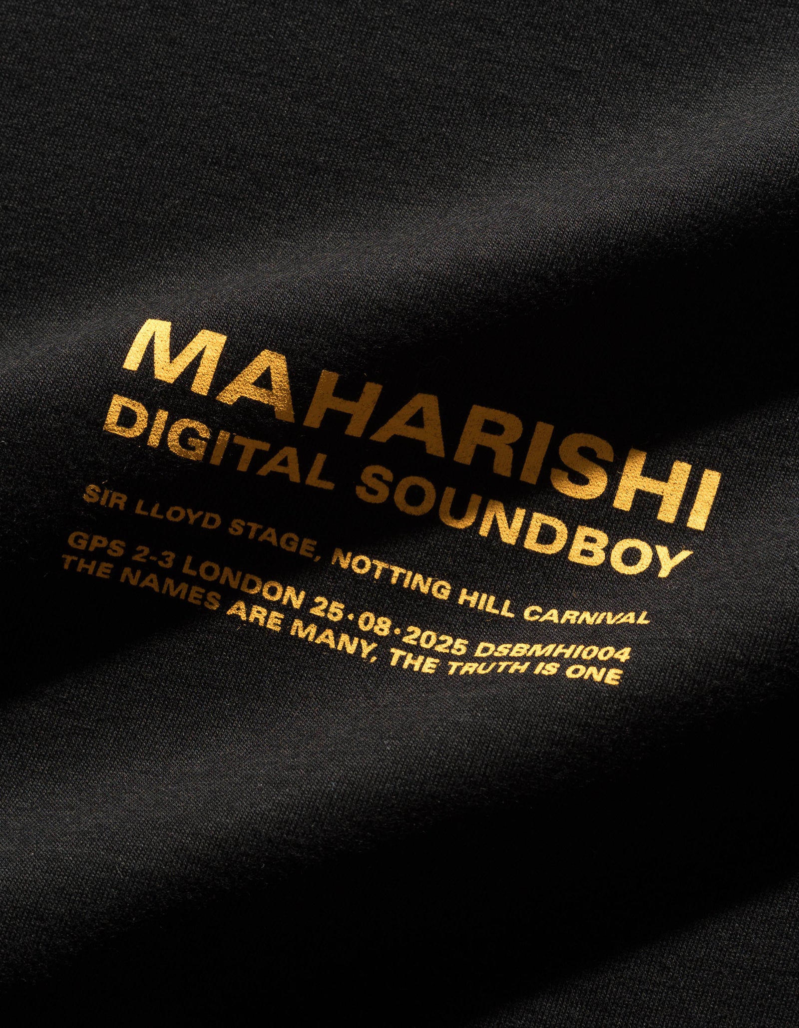 7414 Maharishi DSB004 S/S T-shirt Black/Gold