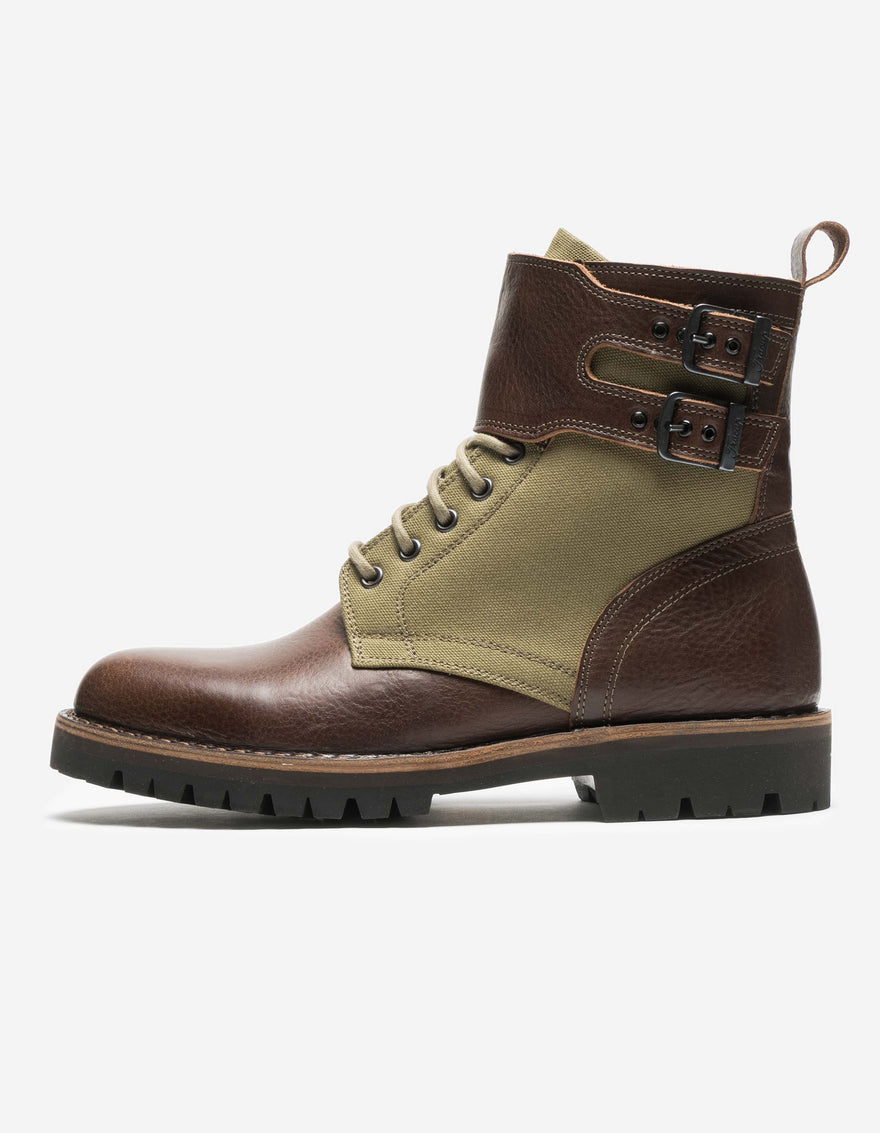 3303 Maharishi Fracap Okinawa Boot Brown/Olive