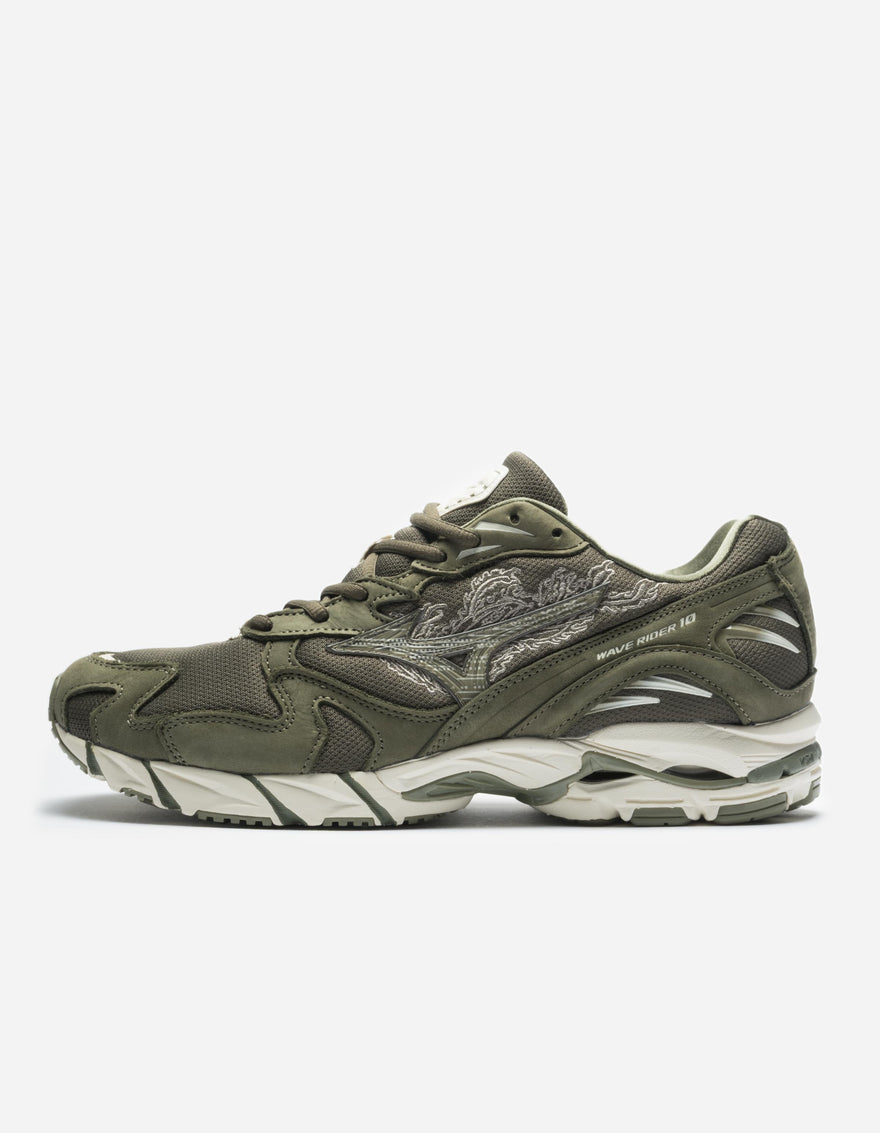 Maharishi Mizuno Fire Phoenix Wave Rider 10 Olive