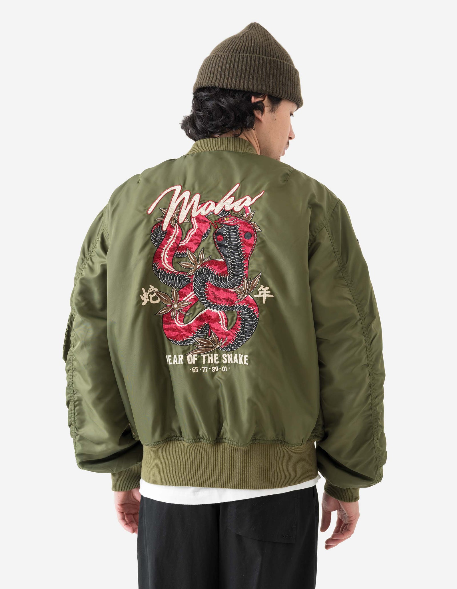 6089 Year of the Snake MA1 Flight Jacket Olive OG-107F