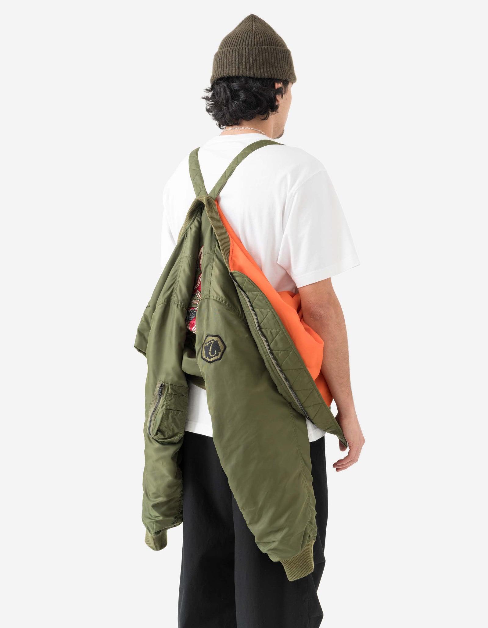 6089 Year of the Snake MA1 Flight Jacket Olive OG-107F