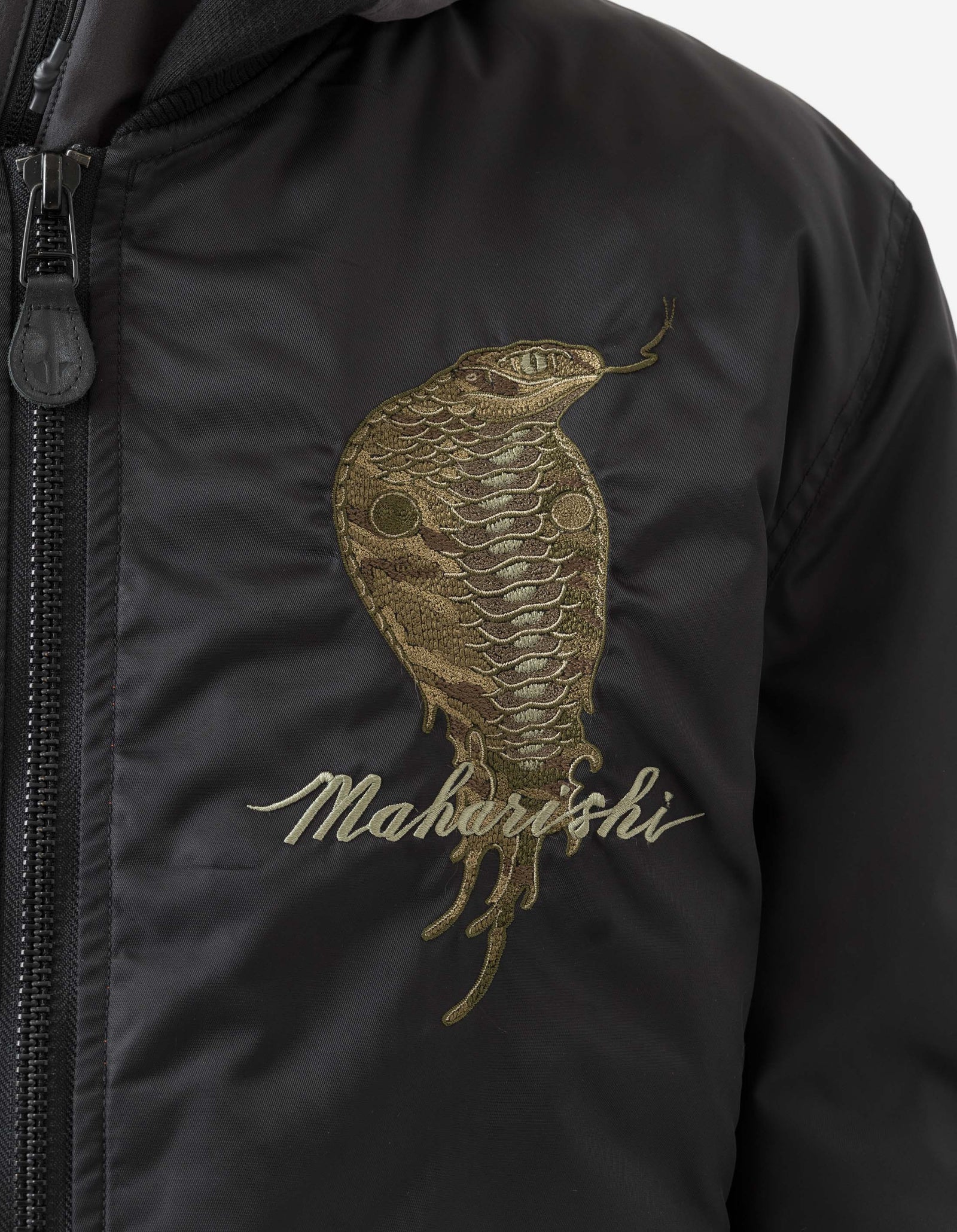 6089 Year of the Snake MA1 Flight Jacket Black