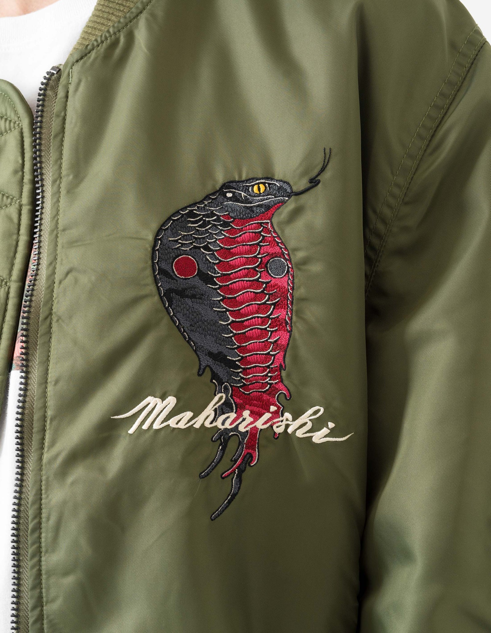 6089 Year of the Snake MA1 Flight Jacket Olive OG-107F