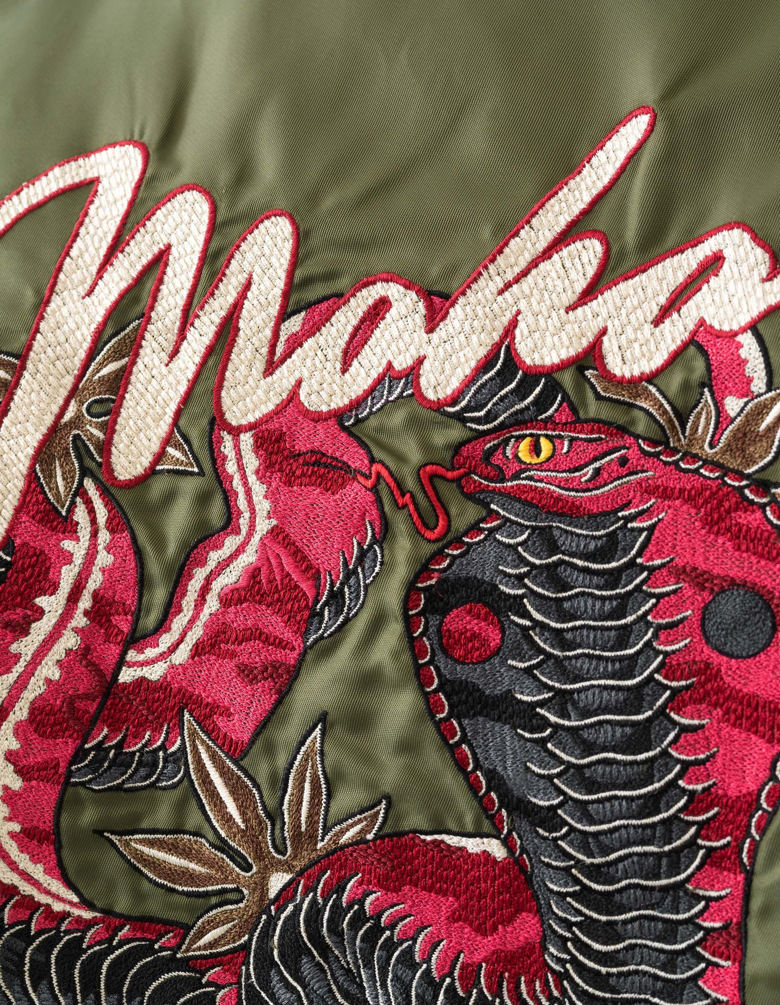 6089 Year of the Snake MA1 Flight Jacket Olive OG-107F