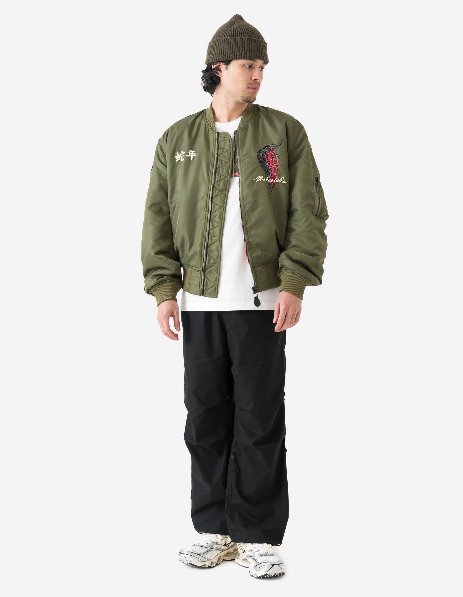 6089 Year of the Snake MA1 Flight Jacket Olive OG-107F