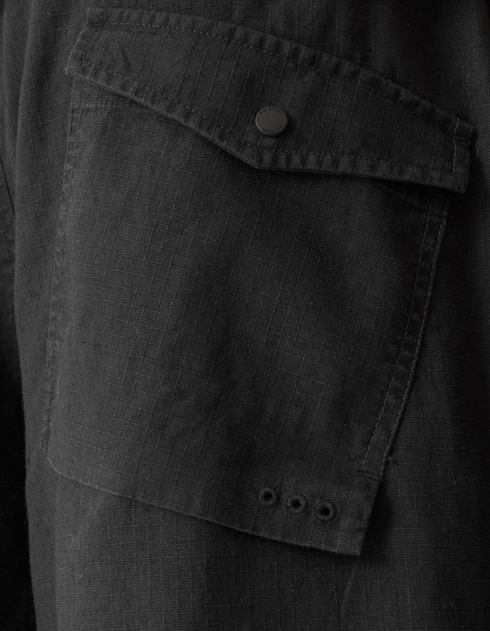 7217 Cropped Hakama Pants Black