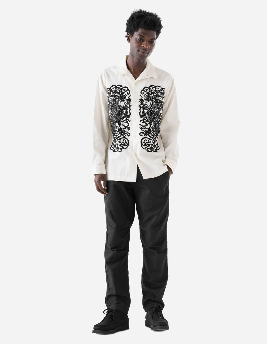 7236 Papel Picado Camp Collar Shirt Ecru