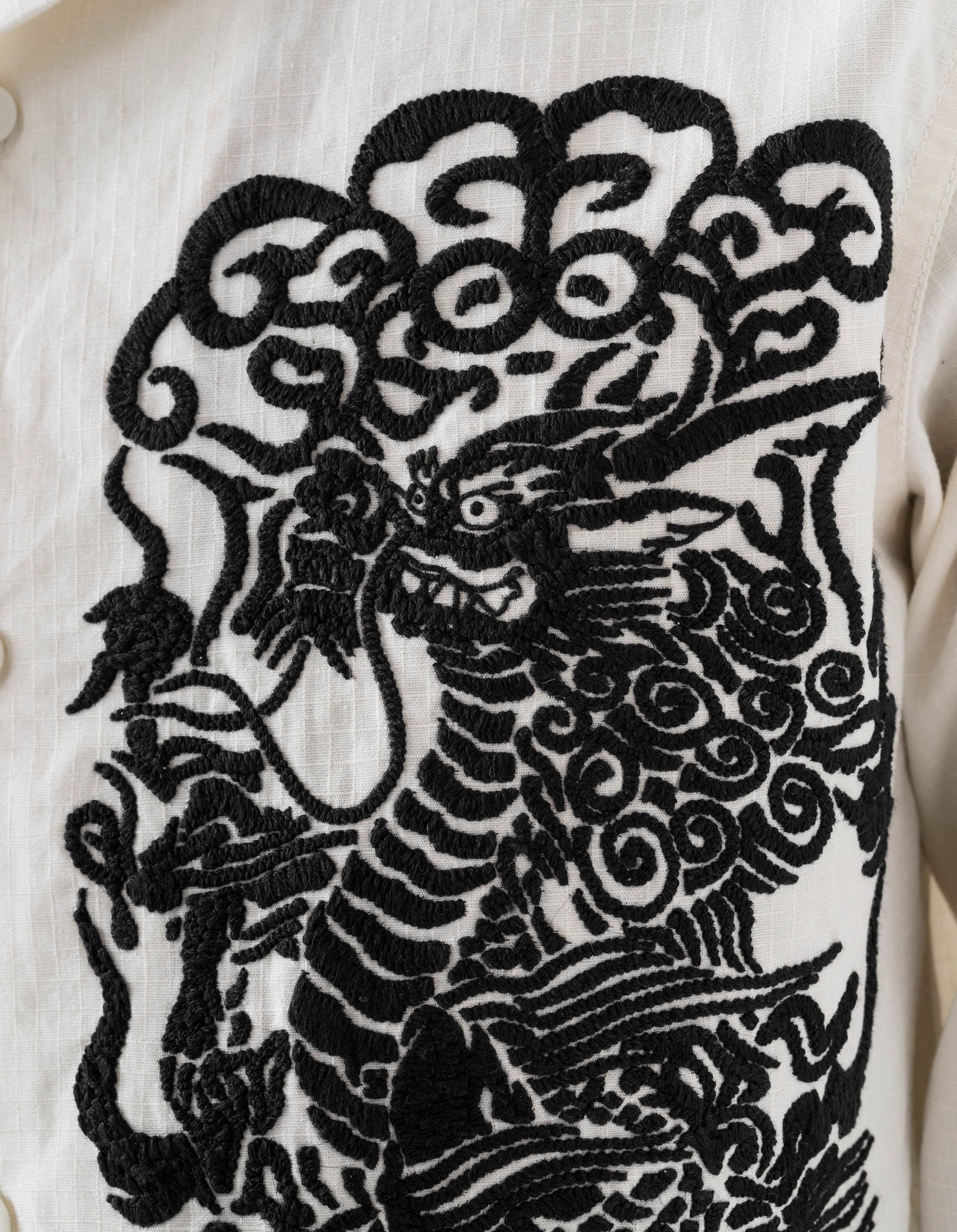 7236 Papel Picado Camp Collar Shirt Ecru