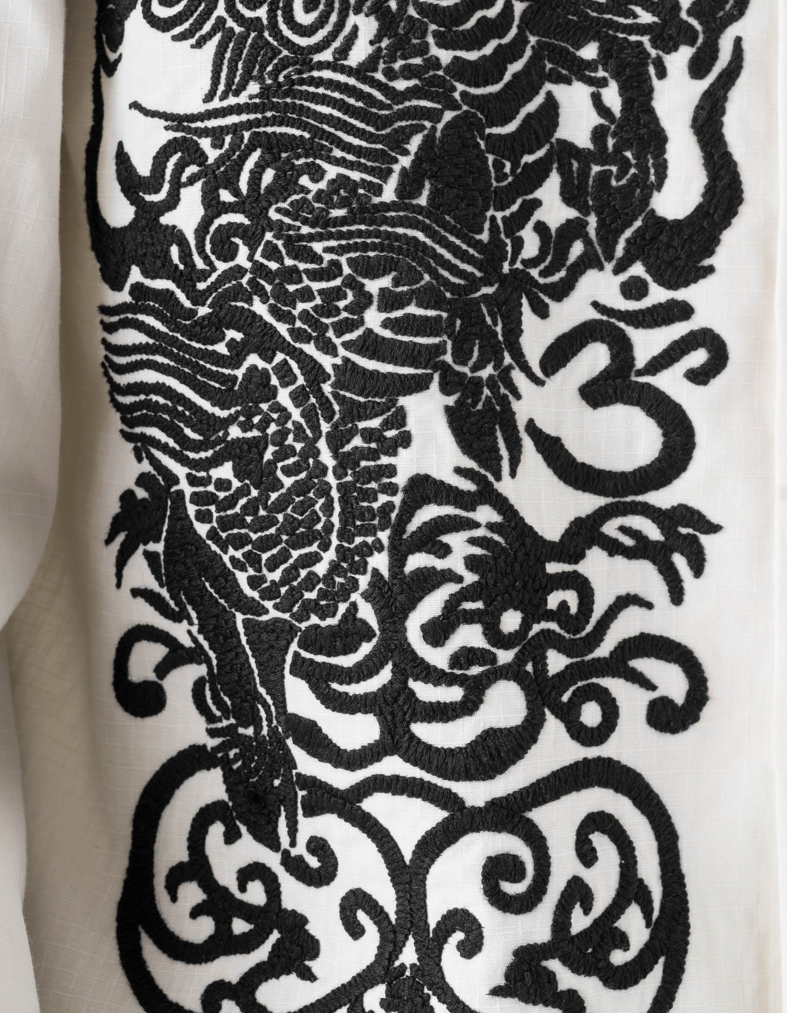 7236 Papel Picado Camp Collar Shirt Ecru