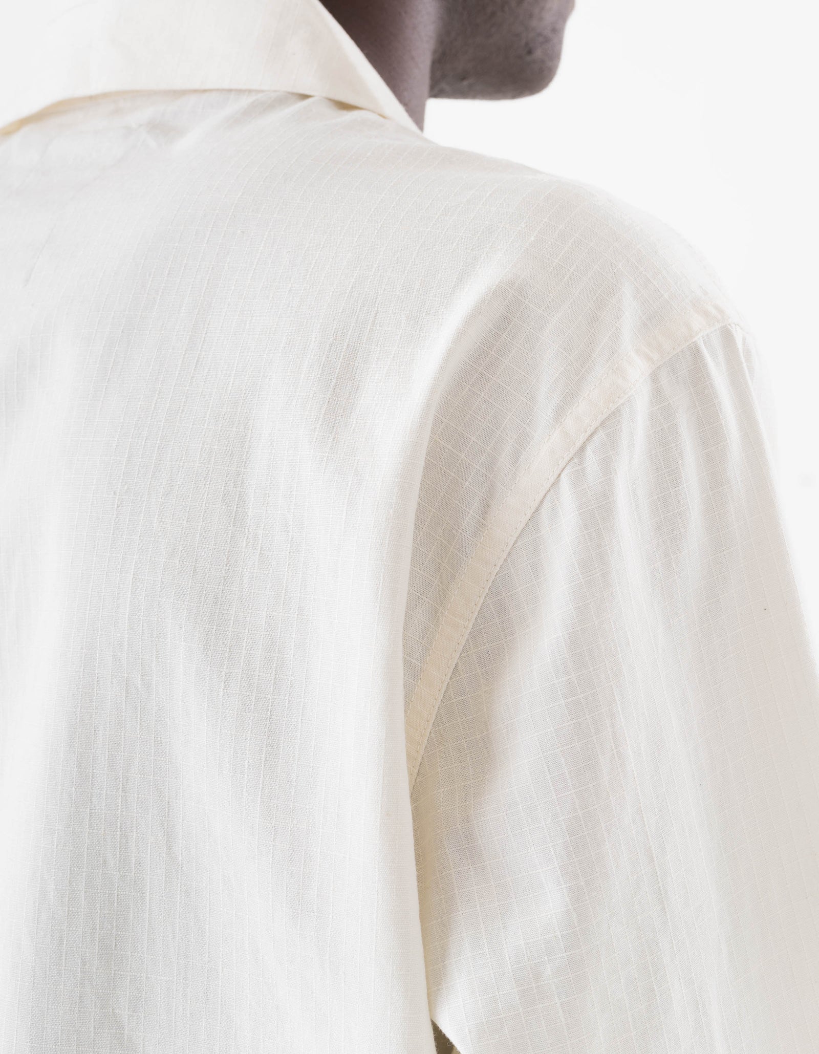 7236 Papel Picado Camp Collar Shirt Ecru