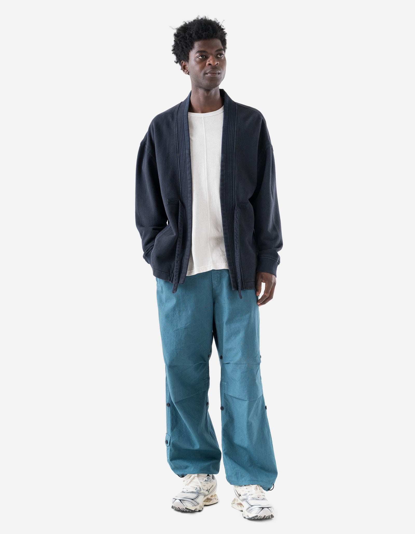 7206 Hemp Kimono Sweat Navy