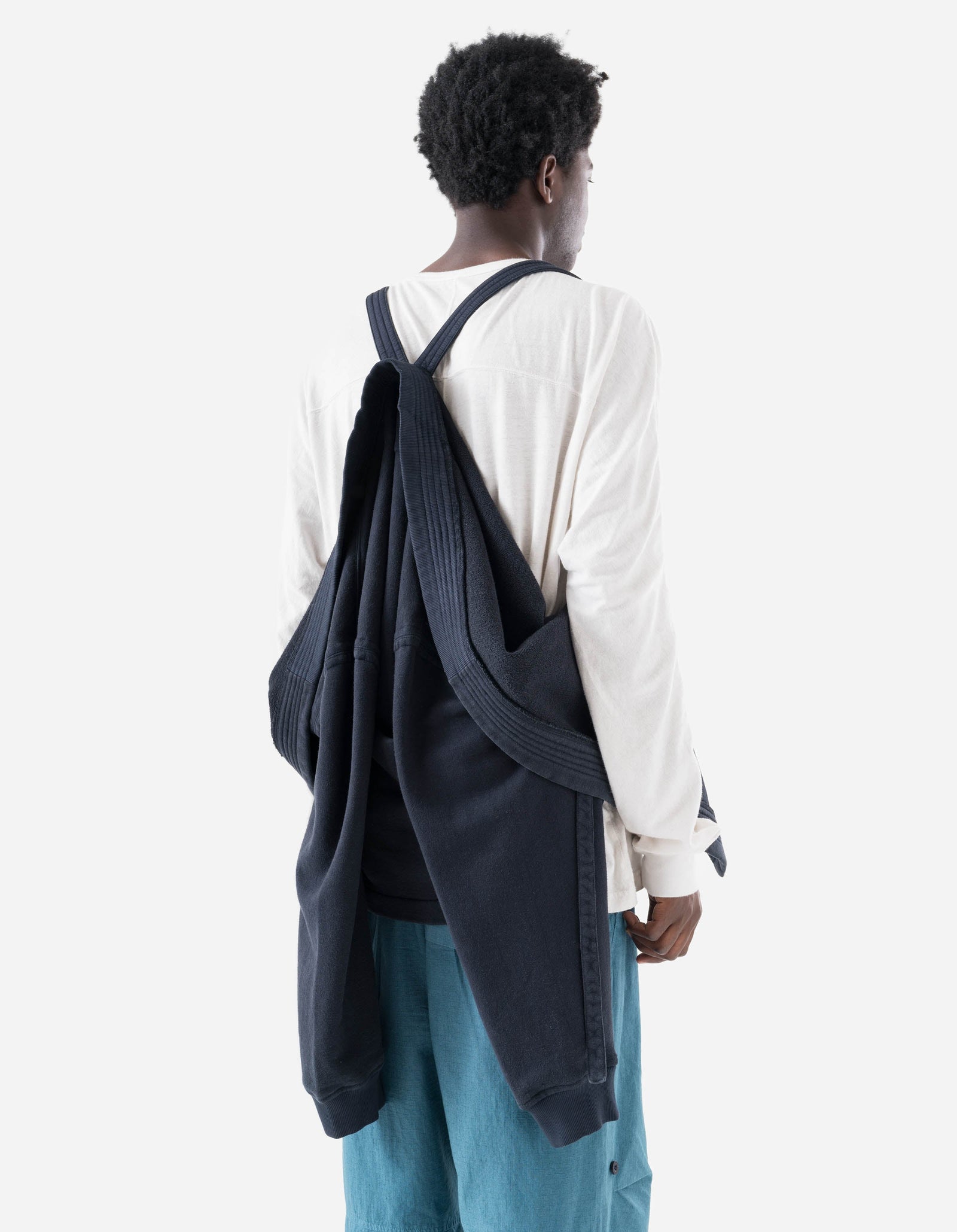 7206 Hemp Kimono Sweat Navy