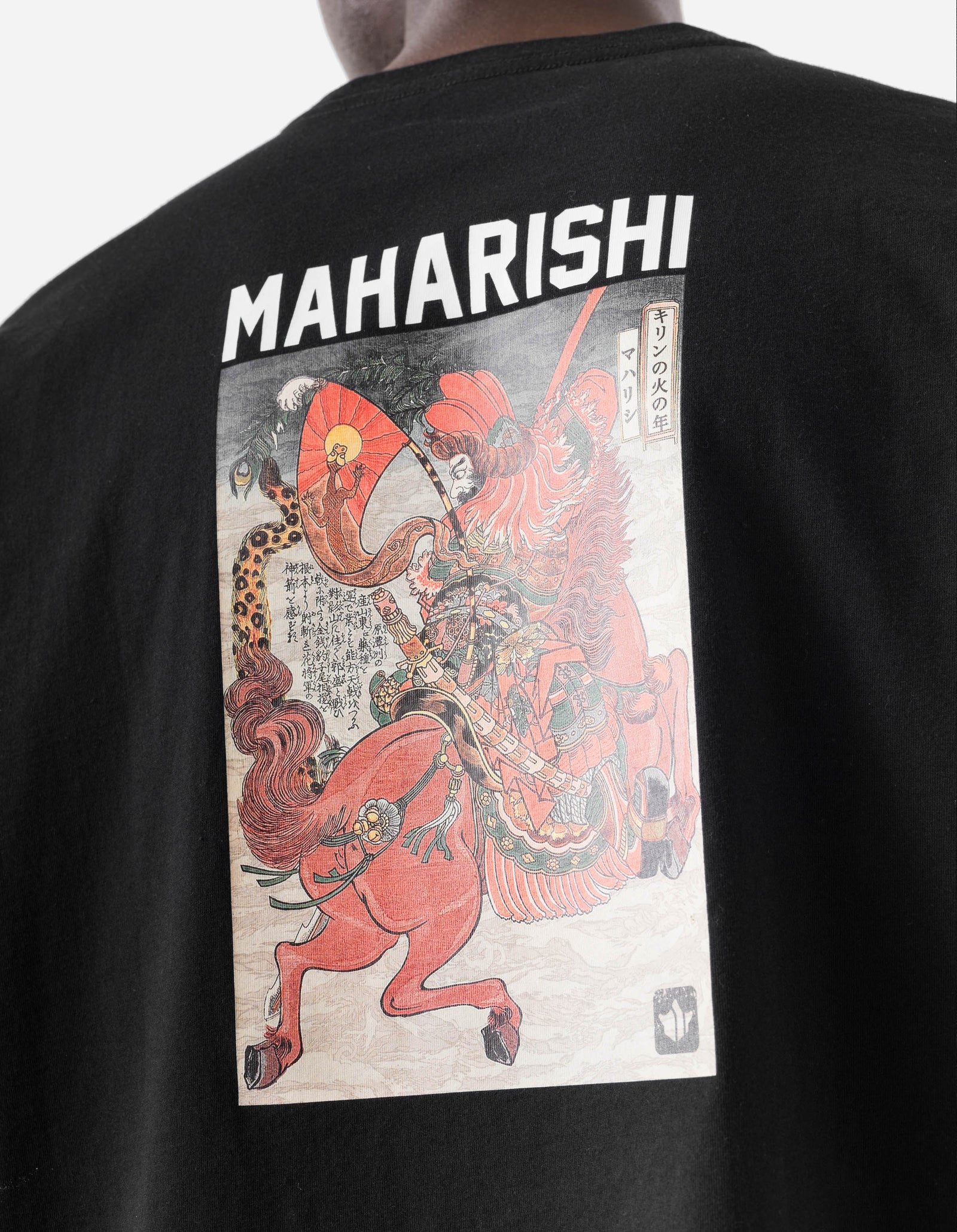 7239 Lu Fang Horse Rider T-Shirt Black