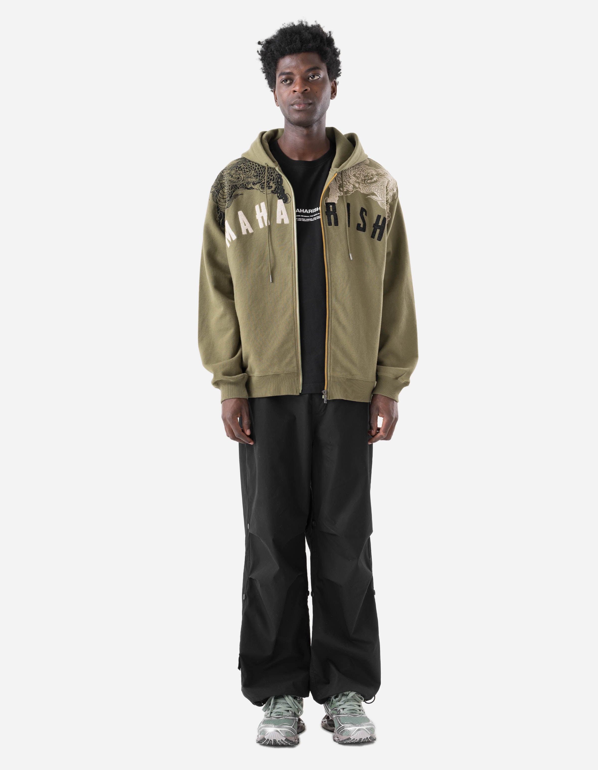 7234 Kirin Zip Through Hooded Sweat Olive OG-107F – Maharishi