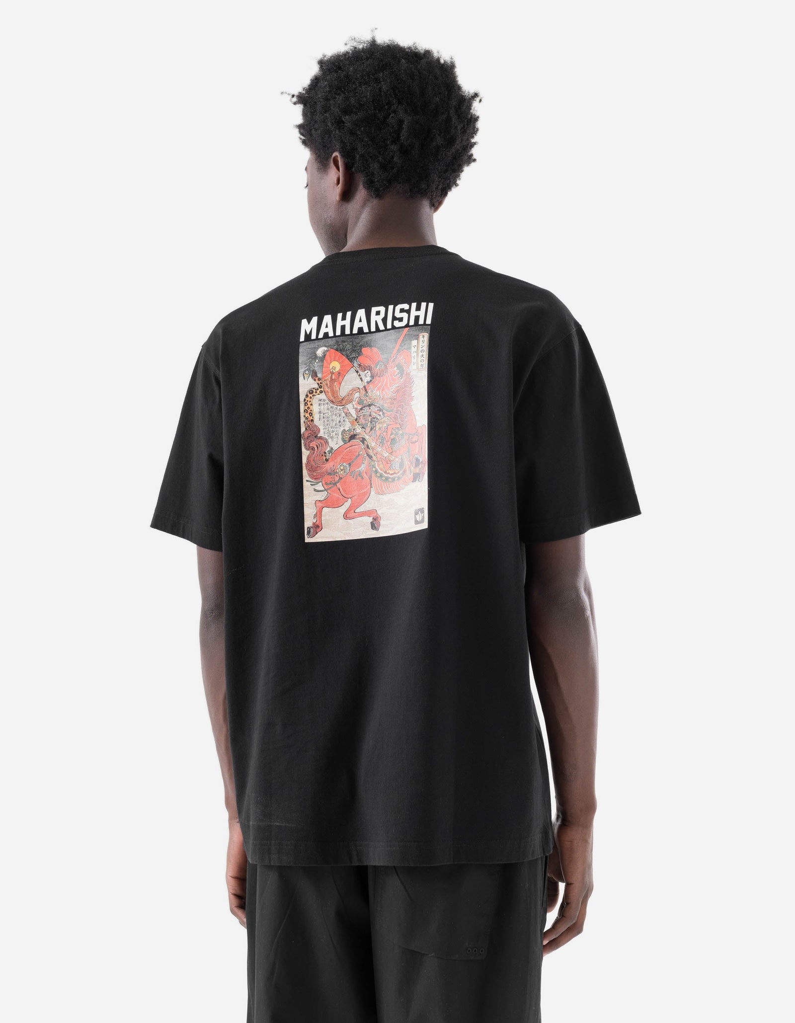 7239 Lu Fang Horse Rider T-Shirt Black