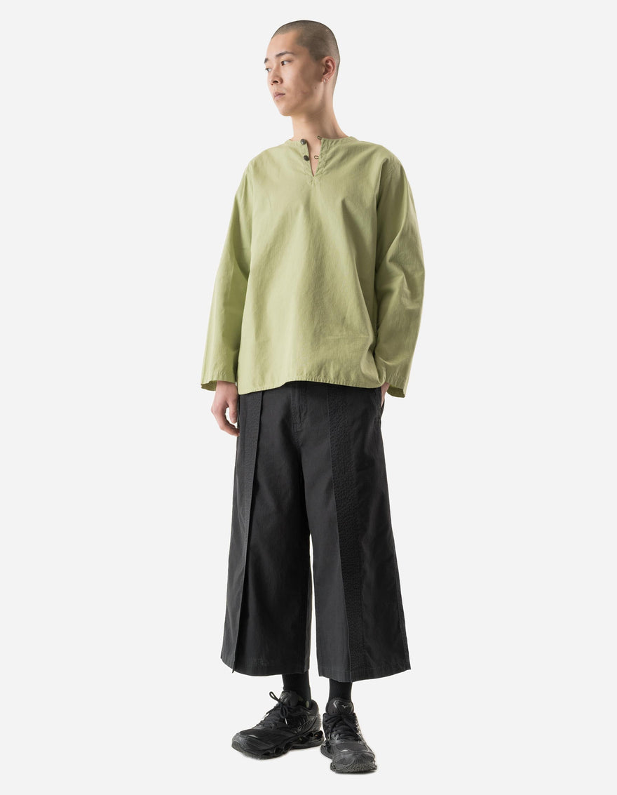 7216 Hemp Ripstop Kurta Shirt Moss Green