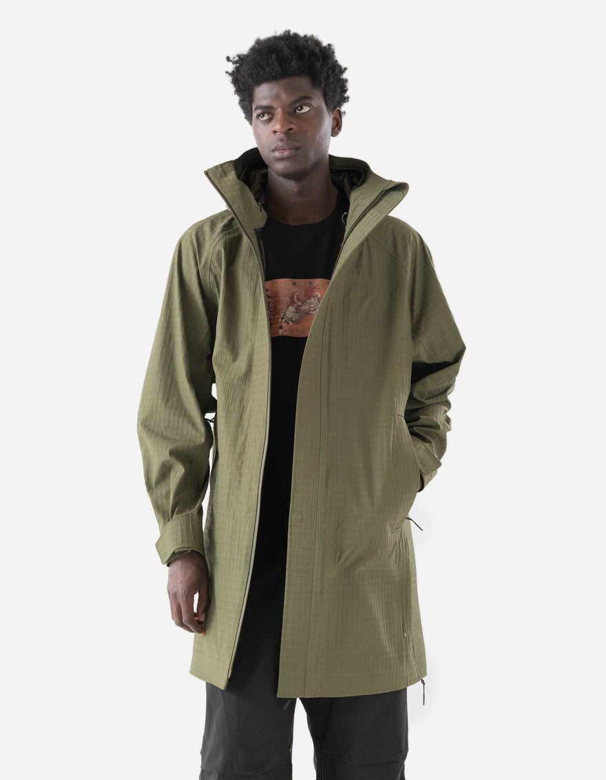 7200 Waterproof Tech Long Parka Olive OG-107F