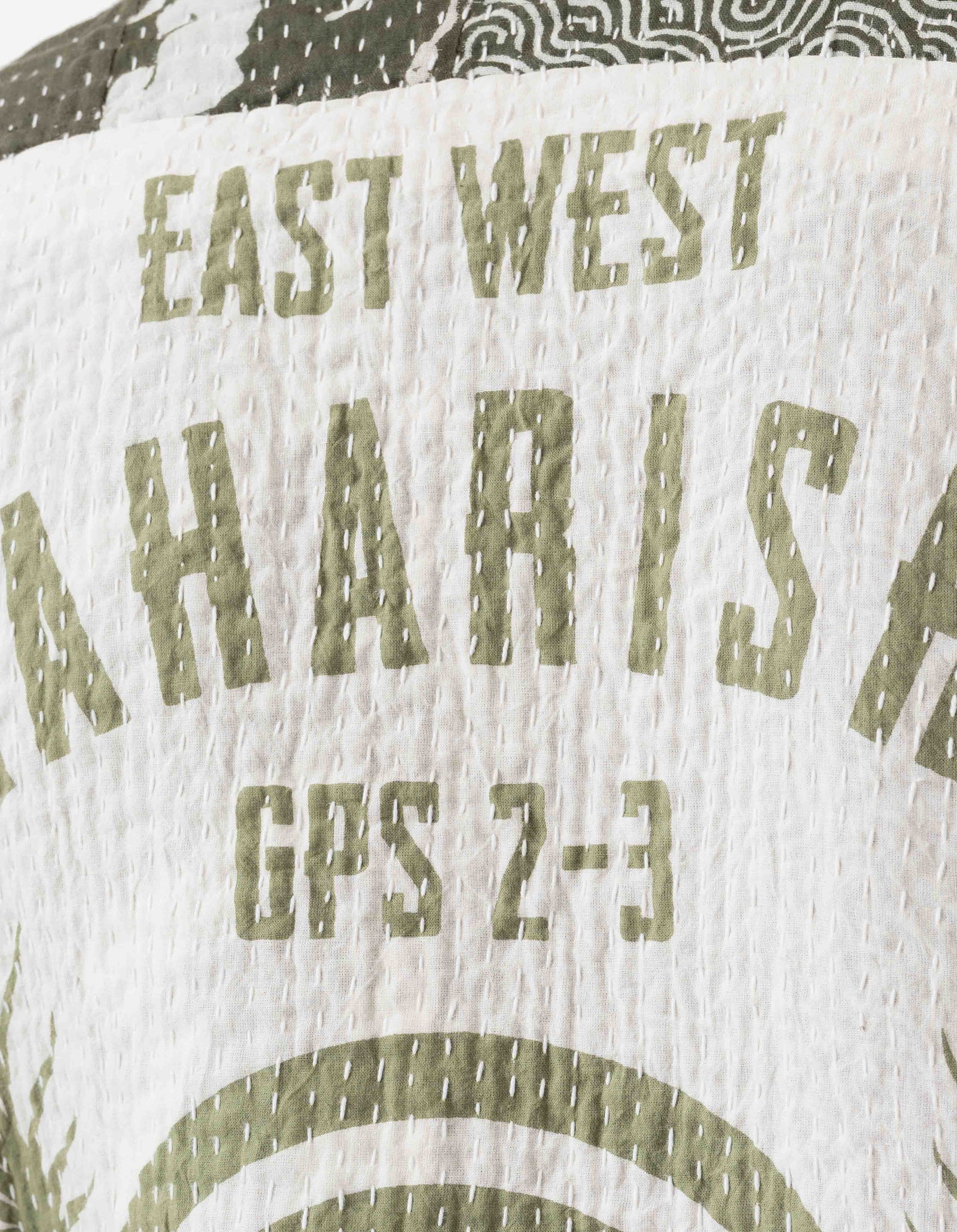 7277 Maha Dry Goods Kimono Ecru/Olive