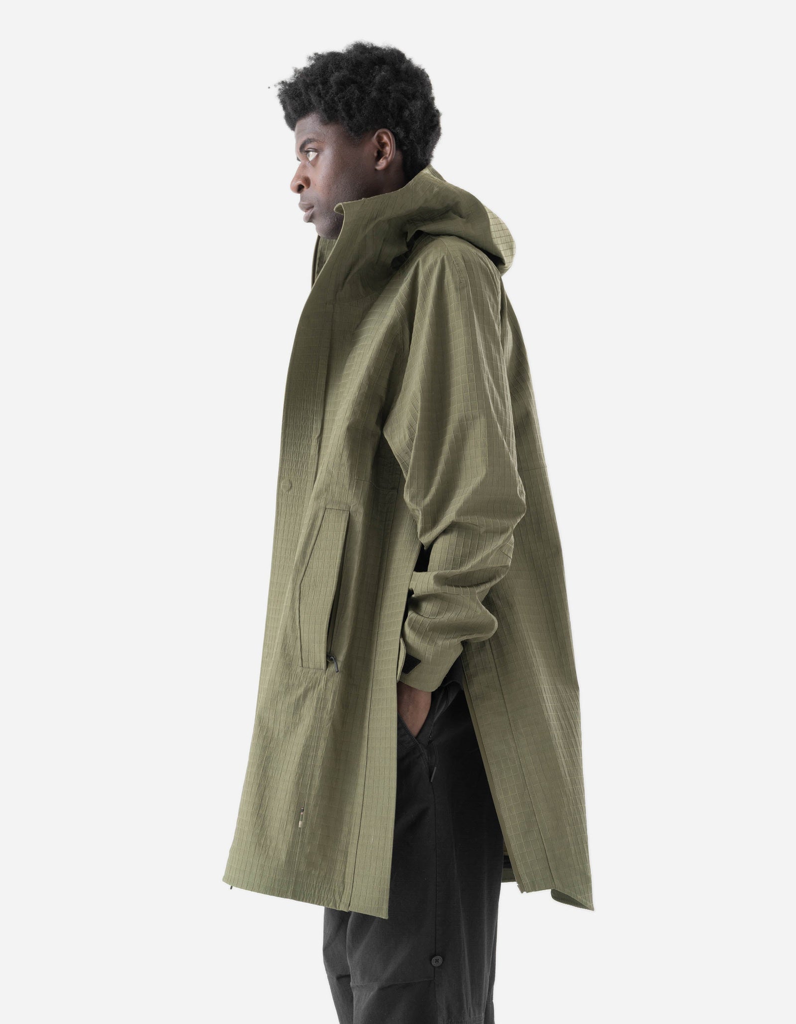 7200 Waterproof Tech Long Parka Olive OG-107F