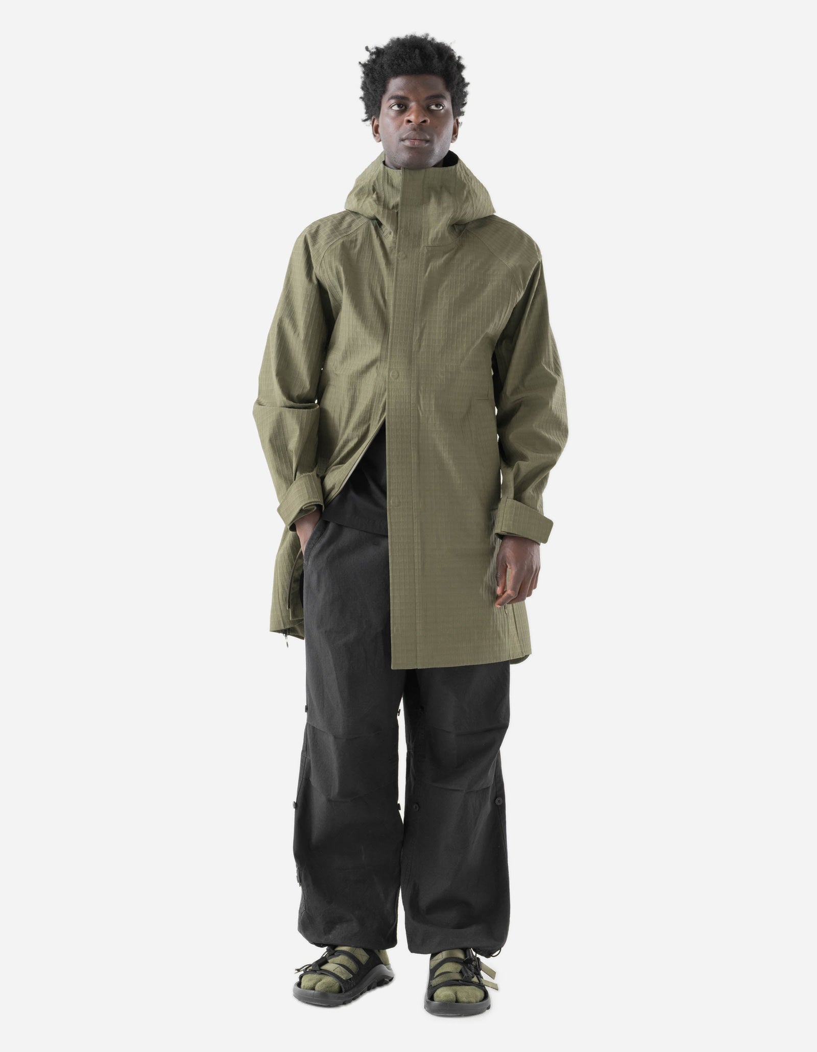 7200 Waterproof Tech Long Parka Olive OG-107F
