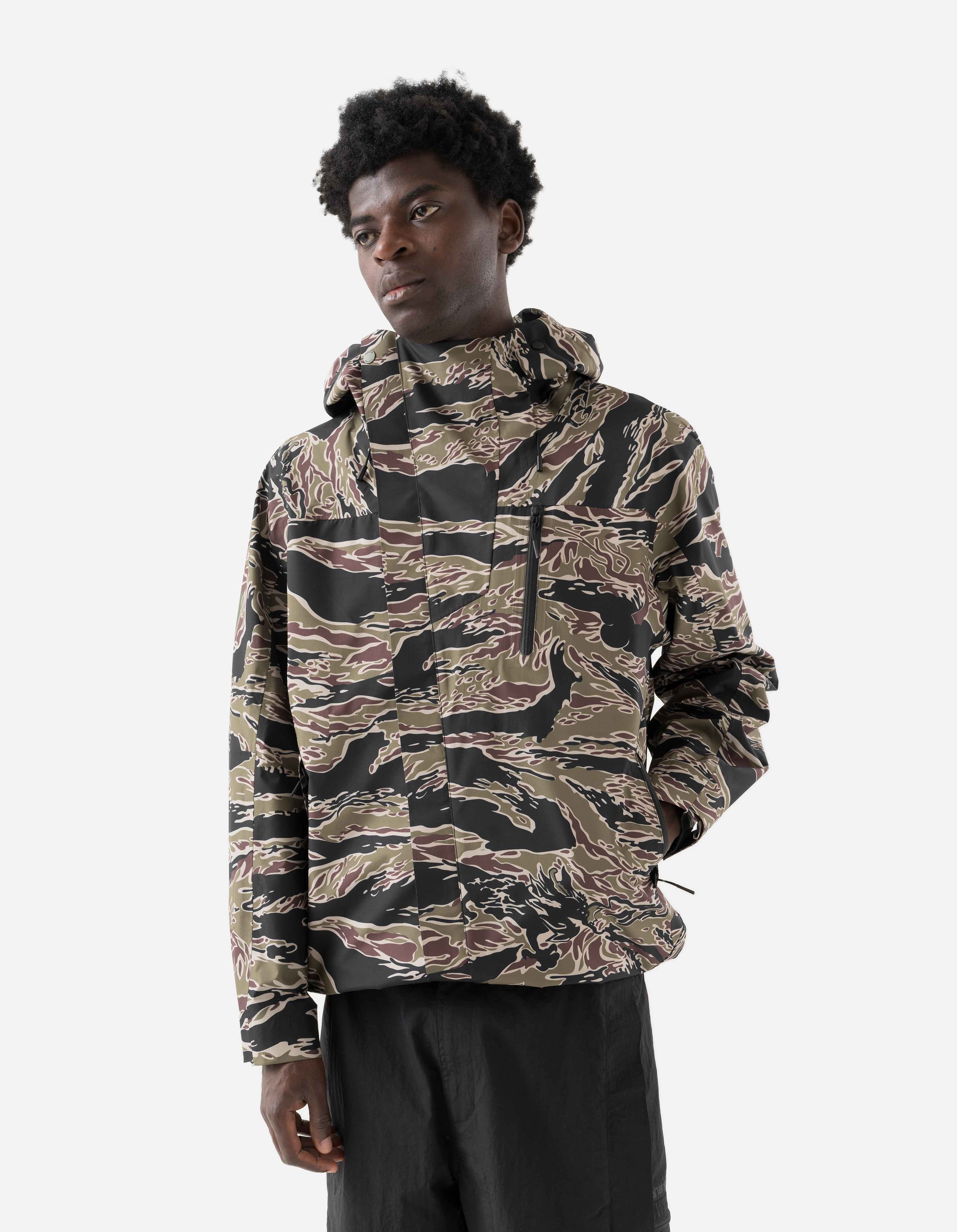 7274 Bonsai Tigerstripe Asym Parka Woodland – Maharishi