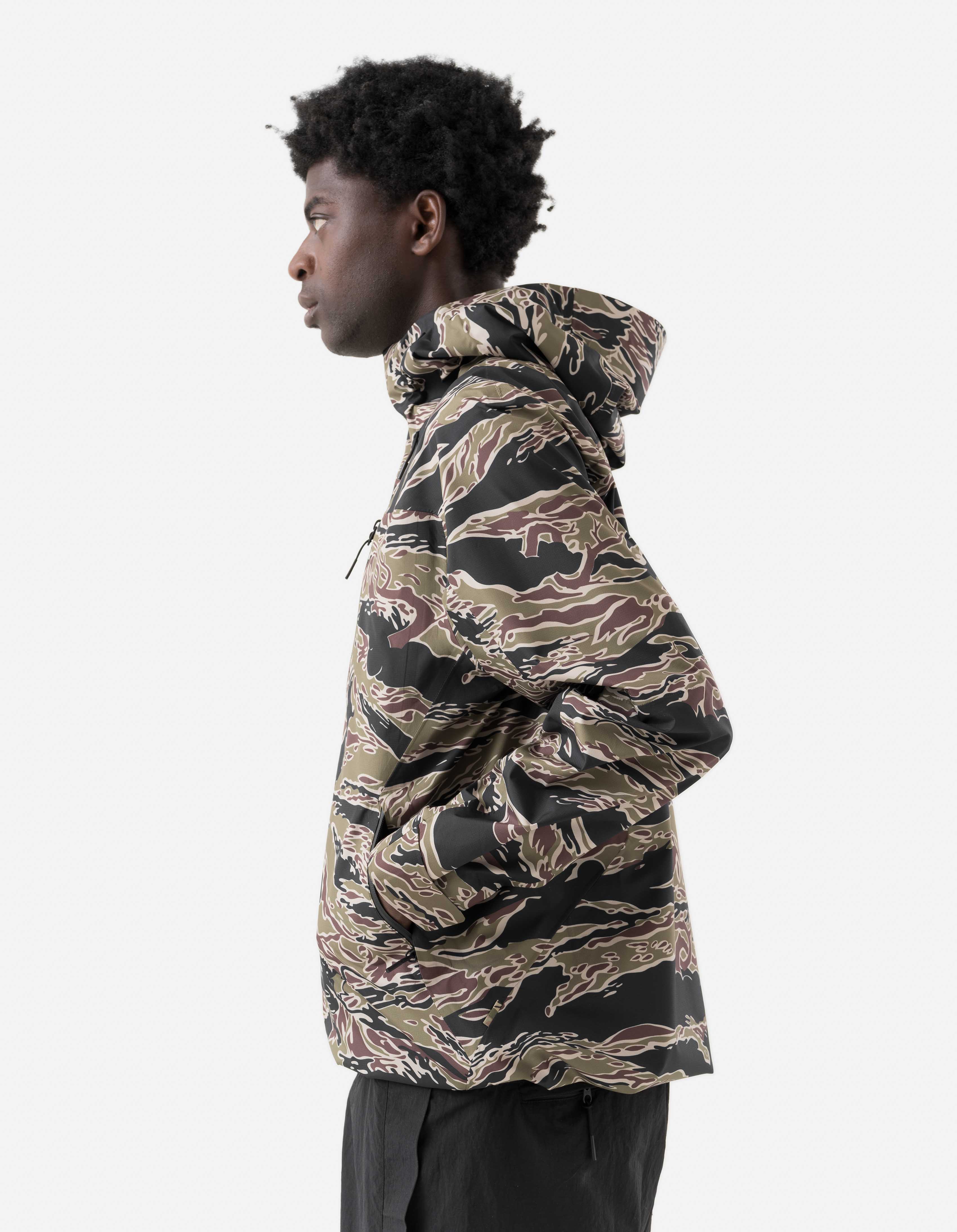 7274 Bonsai Tigerstripe Asym Parka Woodland – Maharishi