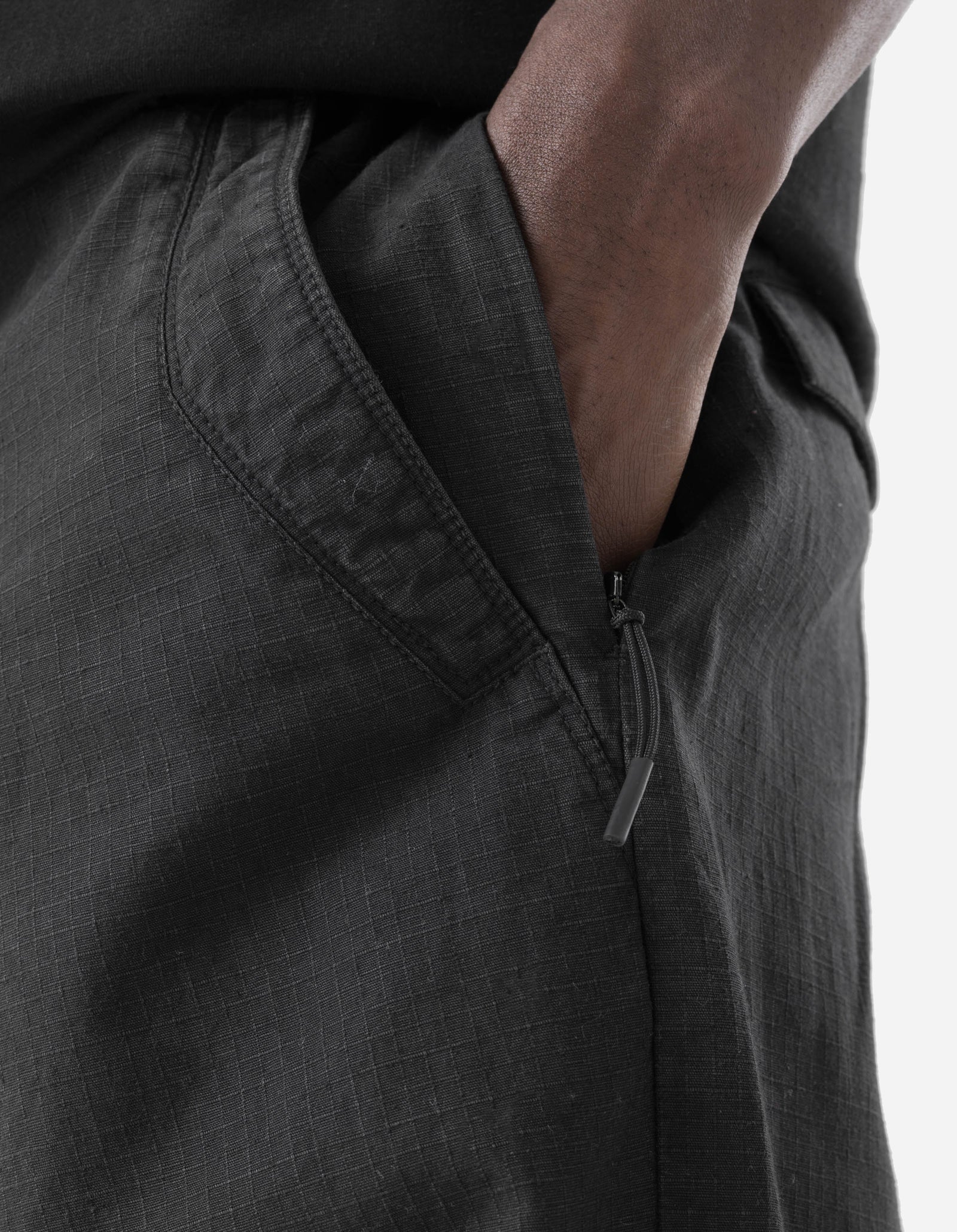 7218 Hemp Ripstop Loose Snopants Black