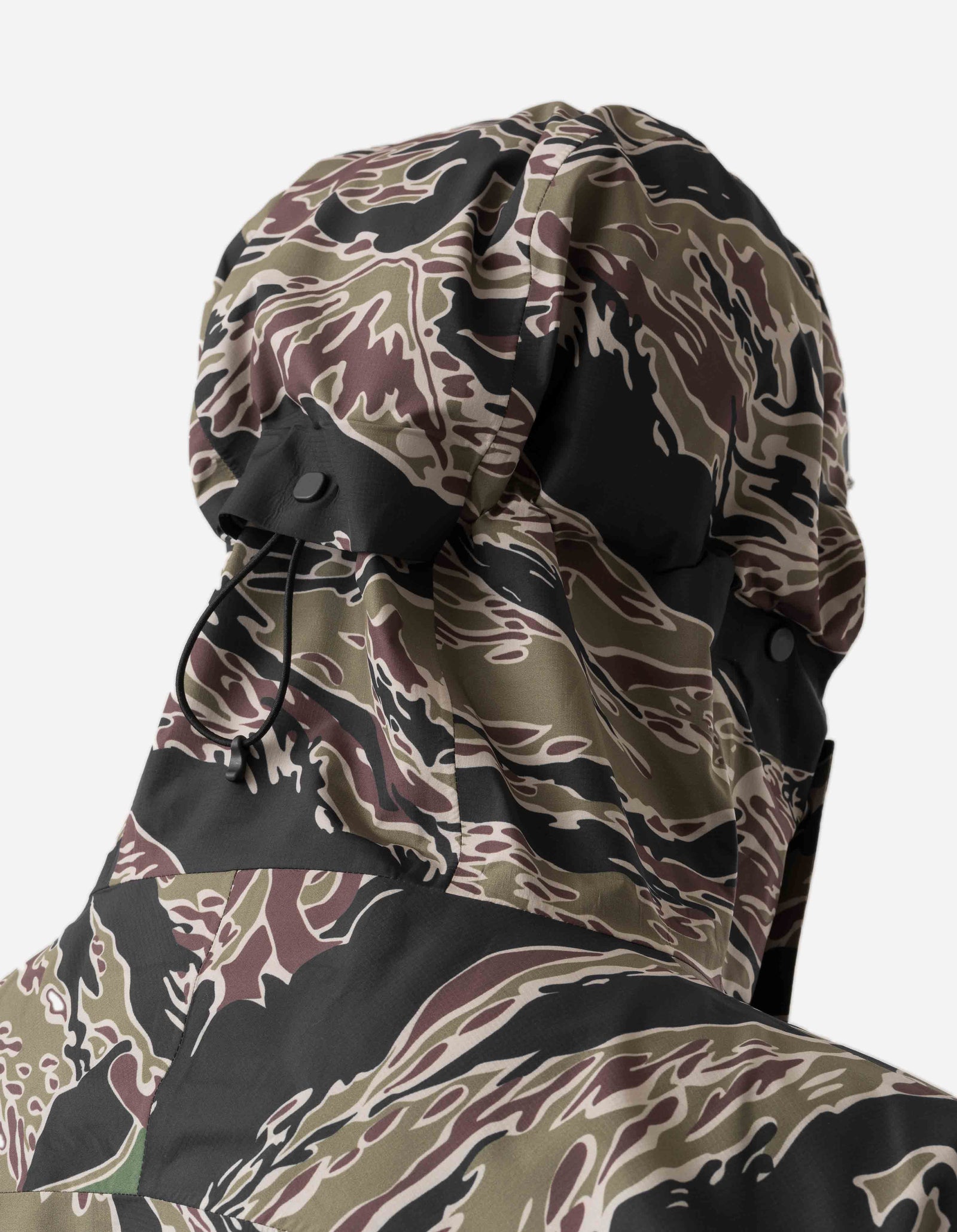 7274 Bonsai Tigerstripe Asym Parka Woodland