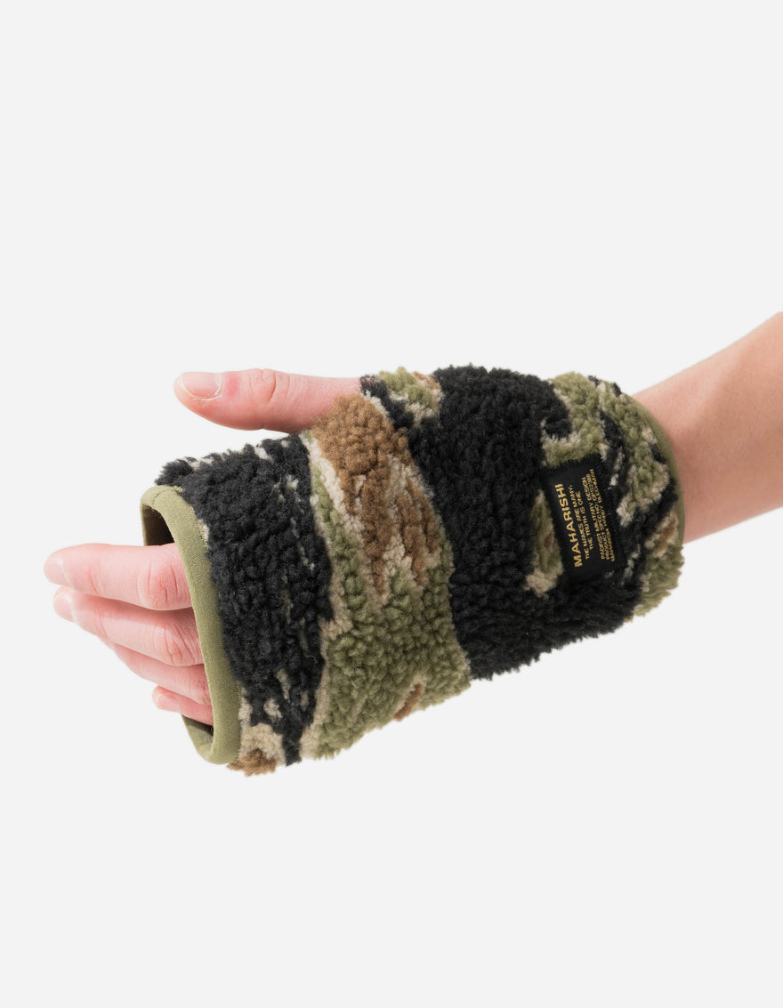 Camouflage wrist support on a white background