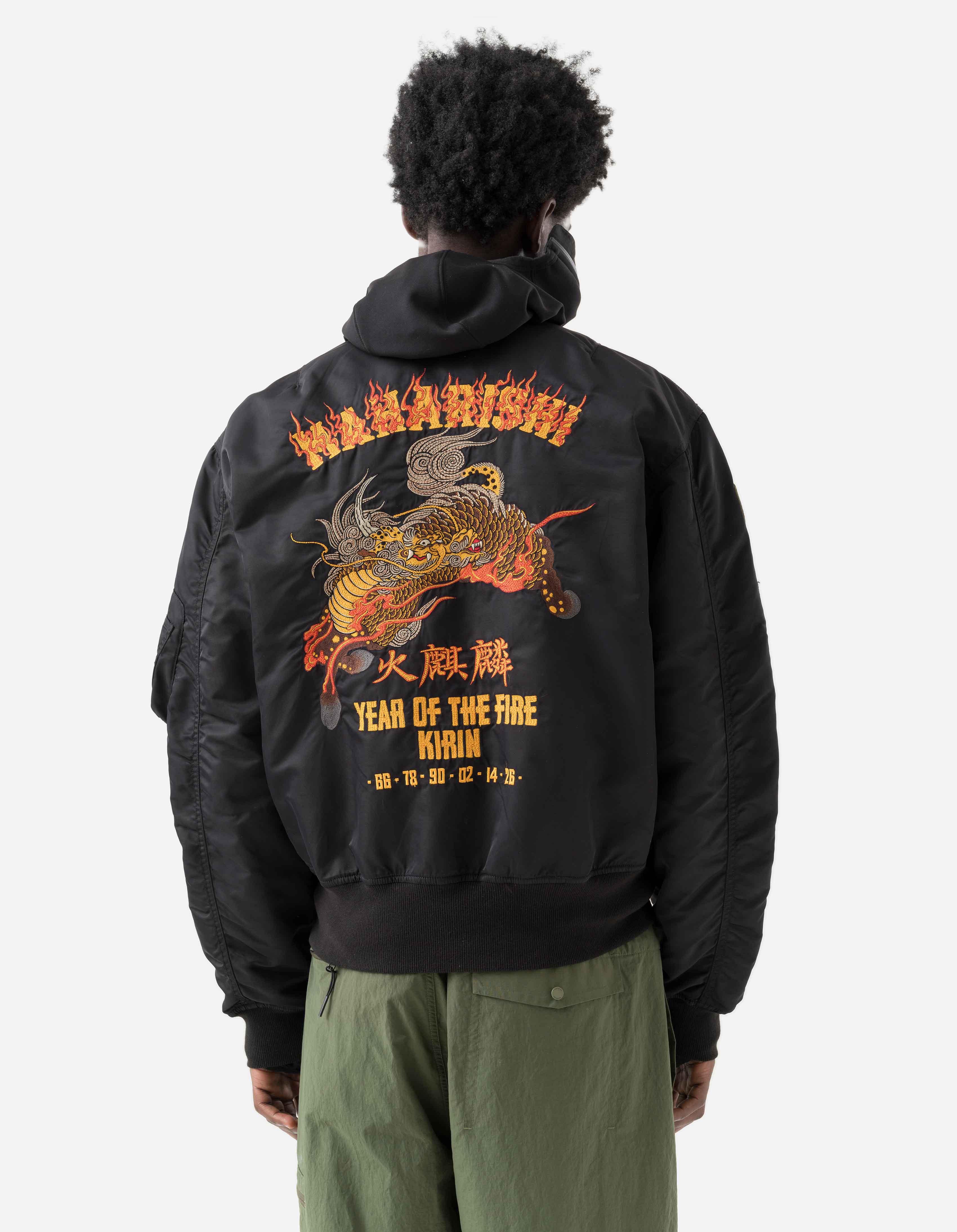 7231 Fire Kirin Tour Asym L2B Jacket Black – Maharishi